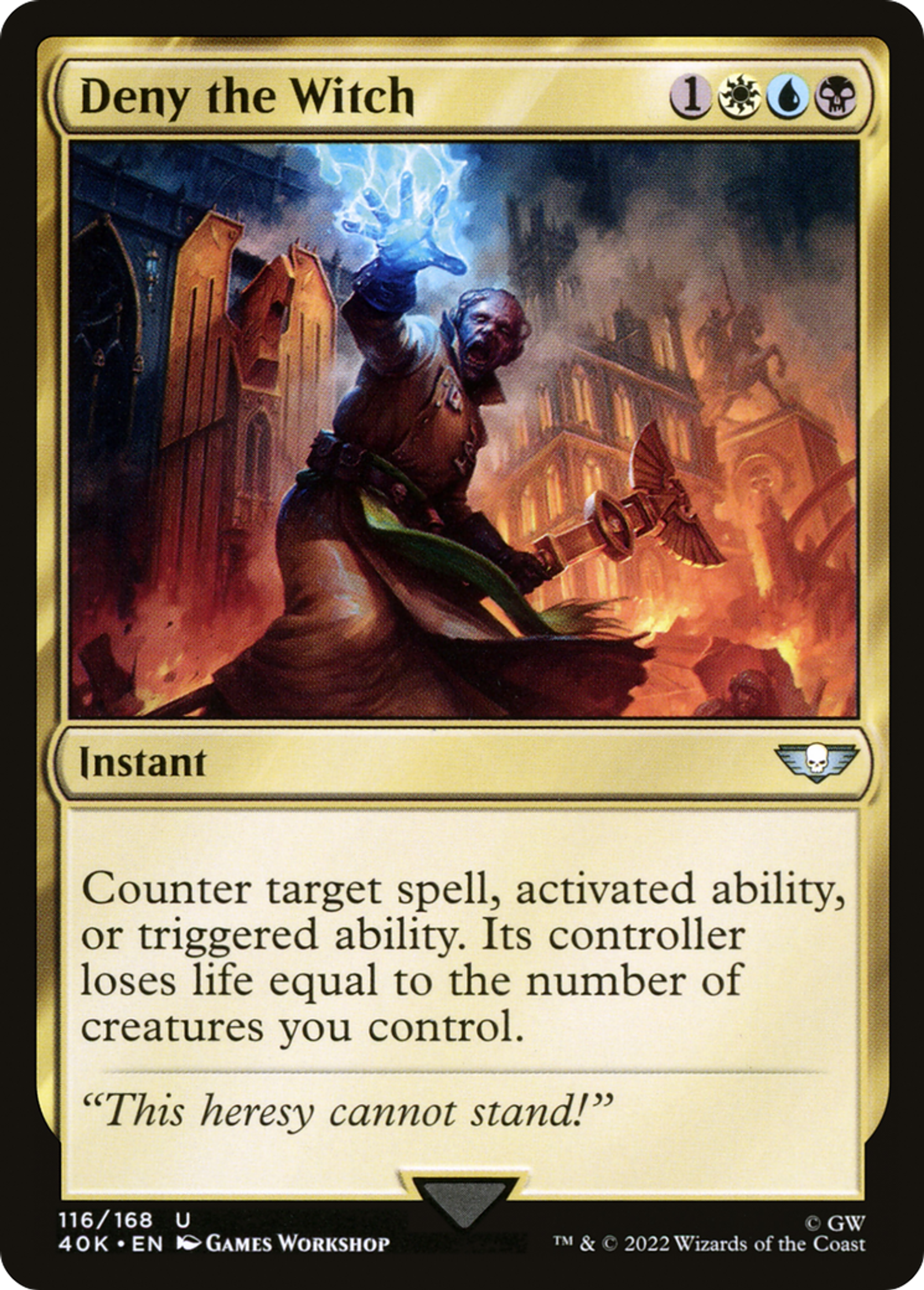 Deny the Witch — Warhammer 40,000 Commander — Magic: The Gathering