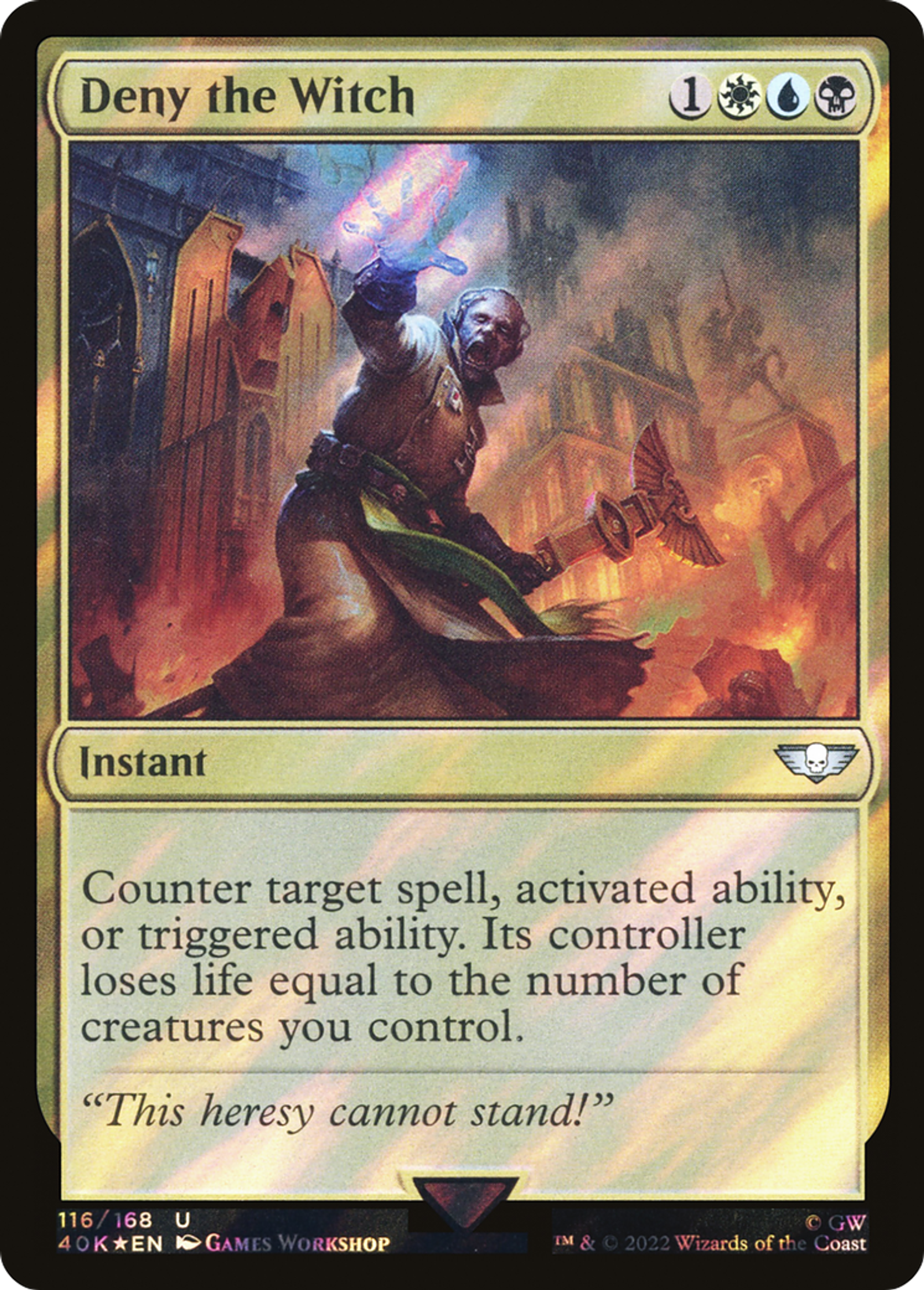 Deny the Witch — Warhammer 40,000 Commander — Magic: The Gathering