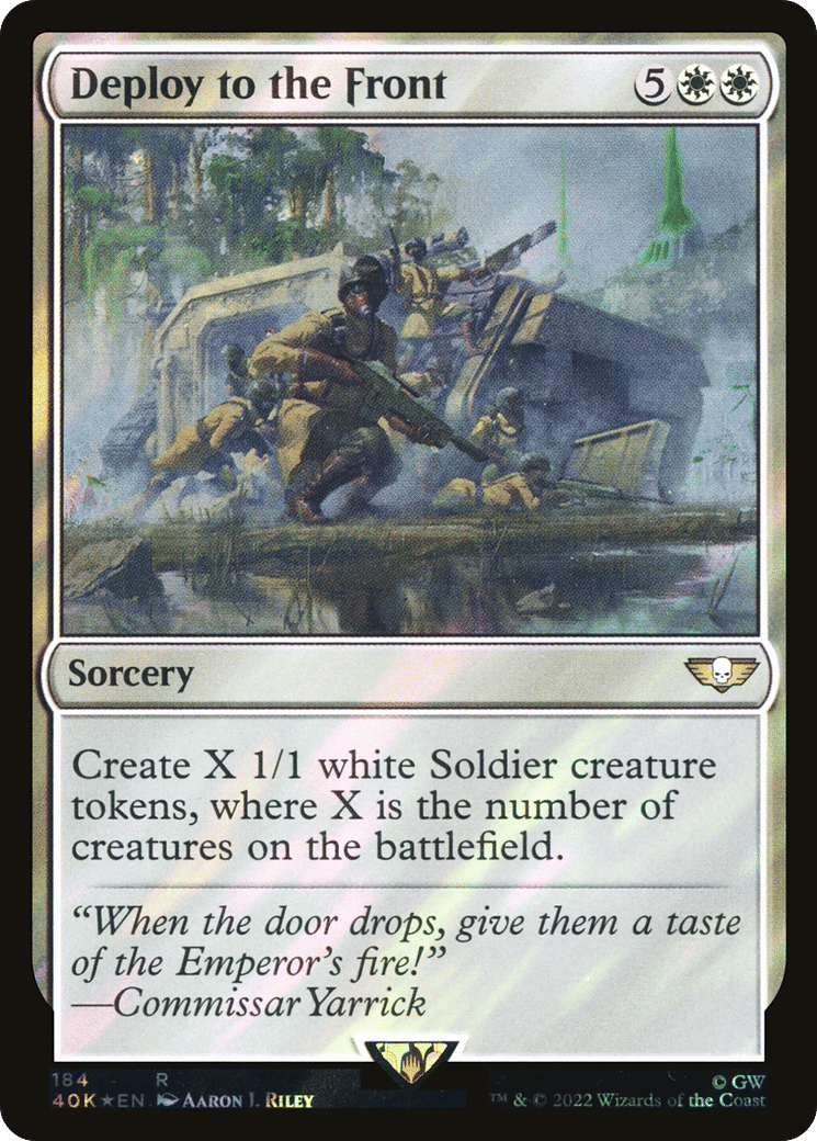 Deploy to the Front — Warhammer 40,000 Commander — Magic: The Gathering