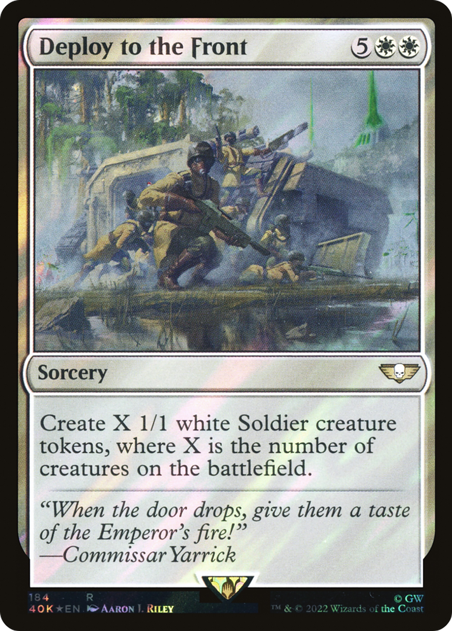 Deploy to the Front — Warhammer 40,000 Commander — Magic: The Gathering