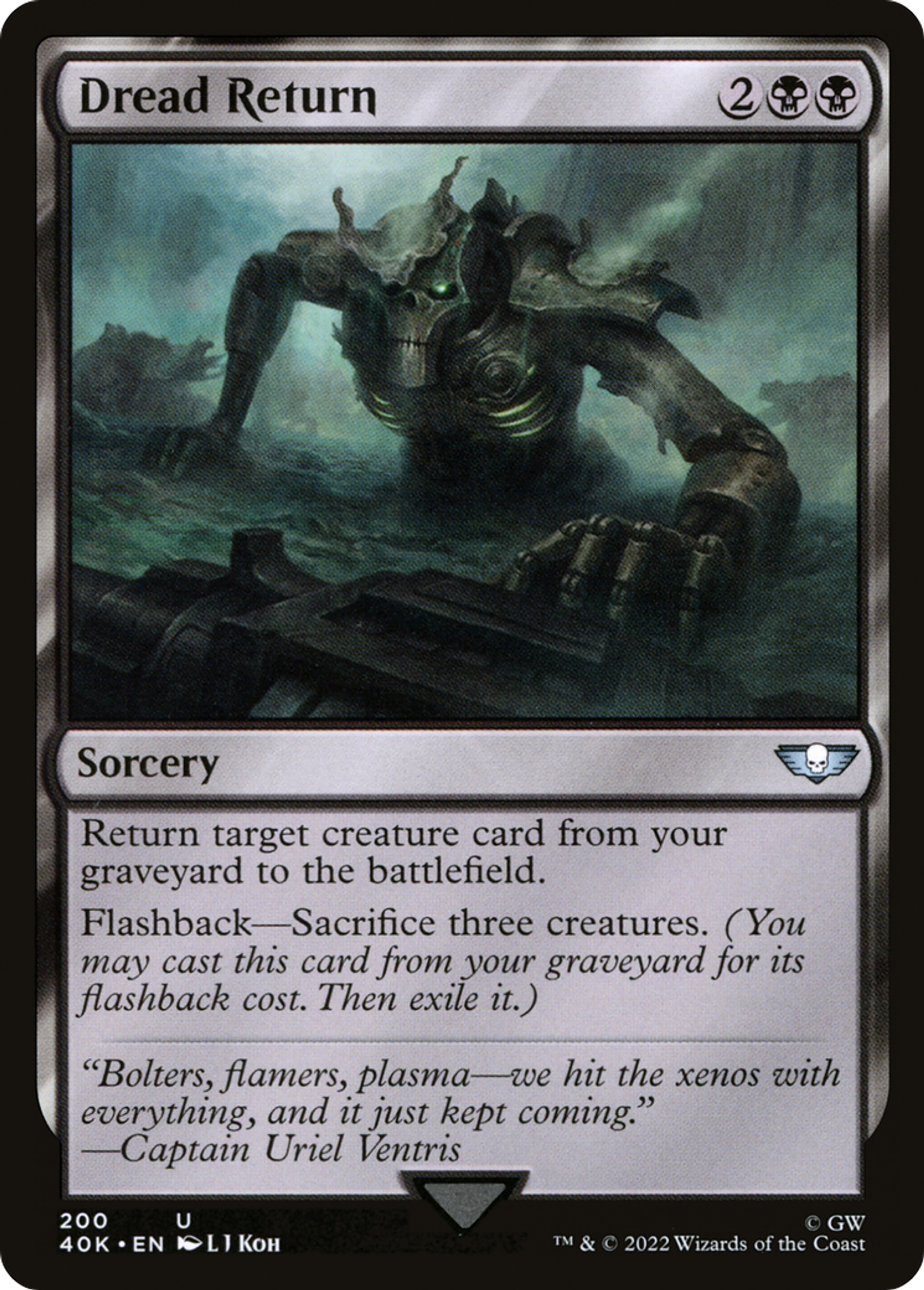 Retour de l'effroi — Warhammer 40,000 Commander — Magic: The Gathering