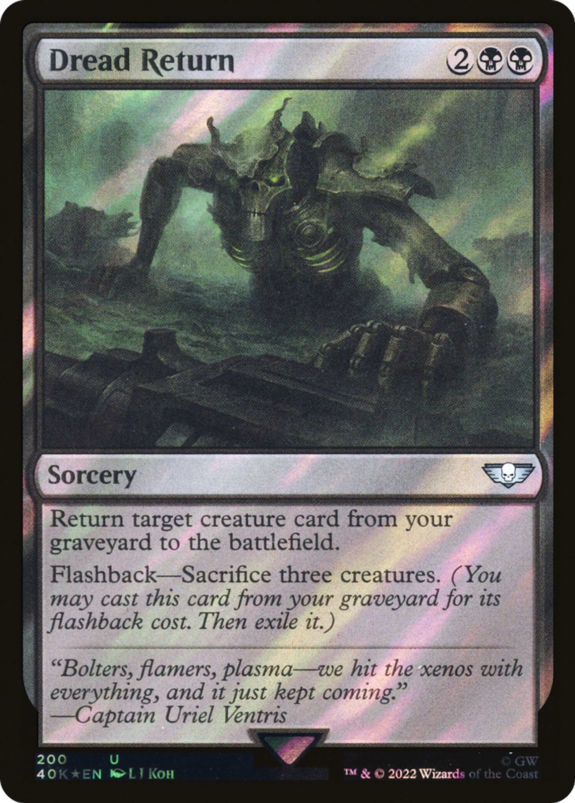 Retour de l'effroi — Warhammer 40,000 Commander — Magic: The Gathering