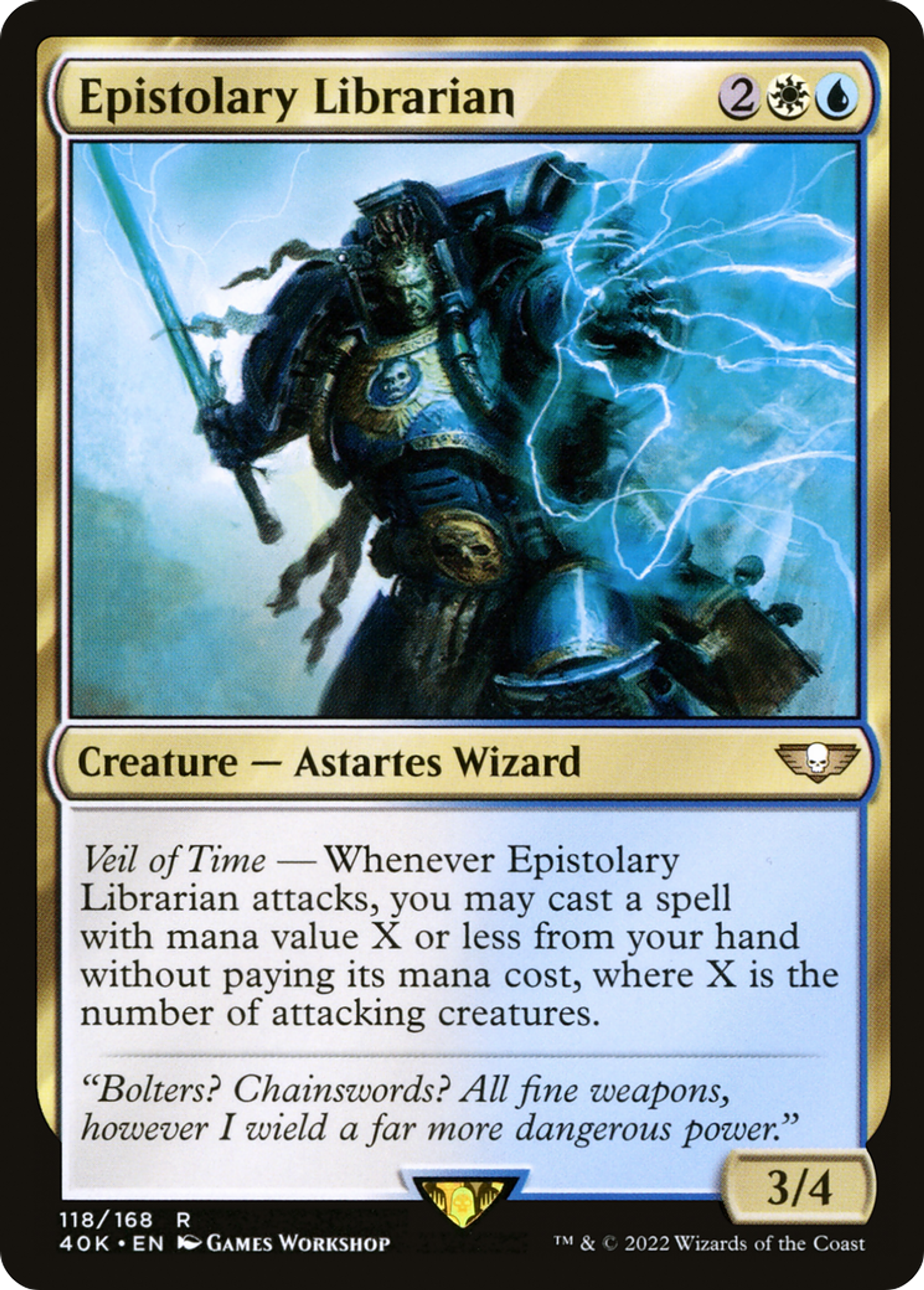 Epistolary Librarian — Warhammer 40,000 Commander — Magic: The Gathering