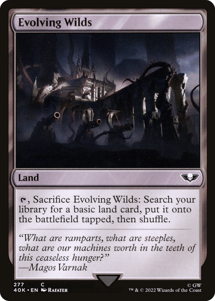 Evolving Wilds — Warhammer 40,000 Commander — Magic: The Gathering