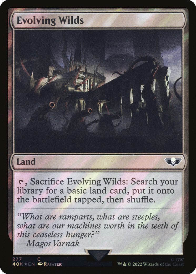 Evolving Wilds — Warhammer 40,000 Commander — Magic: The Gathering