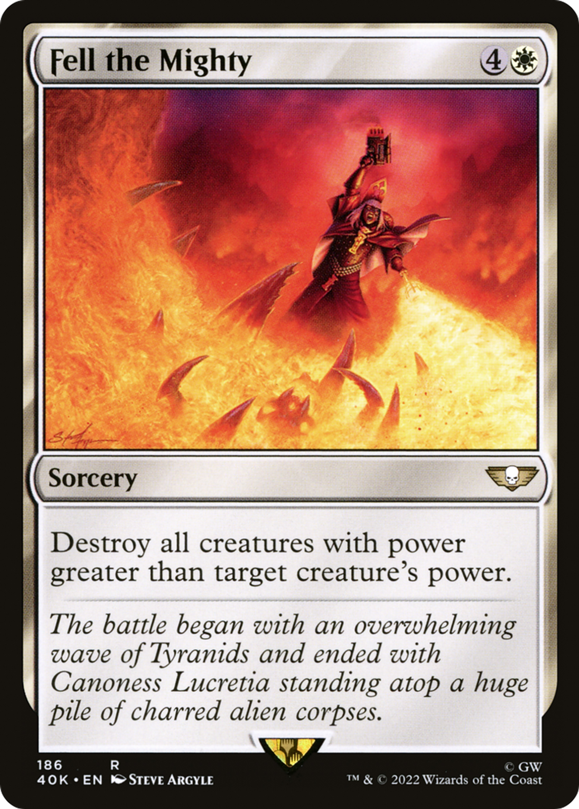 Fell the Mighty — Warhammer 40,000 Commander — Magic: The Gathering