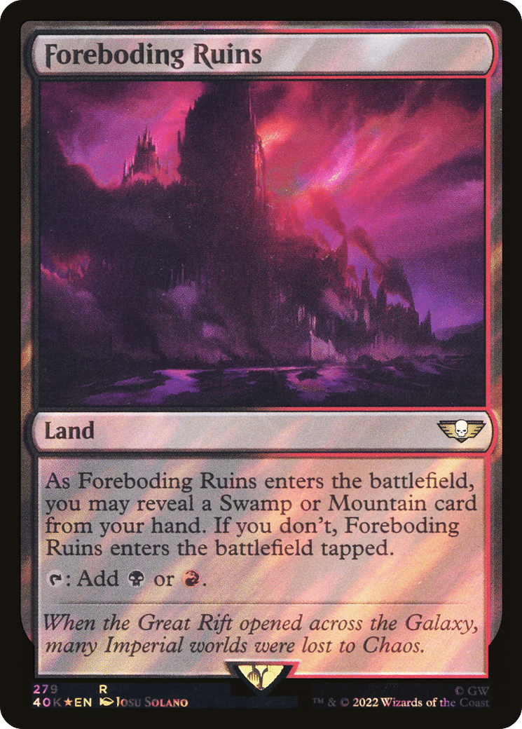 Foreboding Ruins — Warhammer 40,000 Commander — Magic: The Gathering