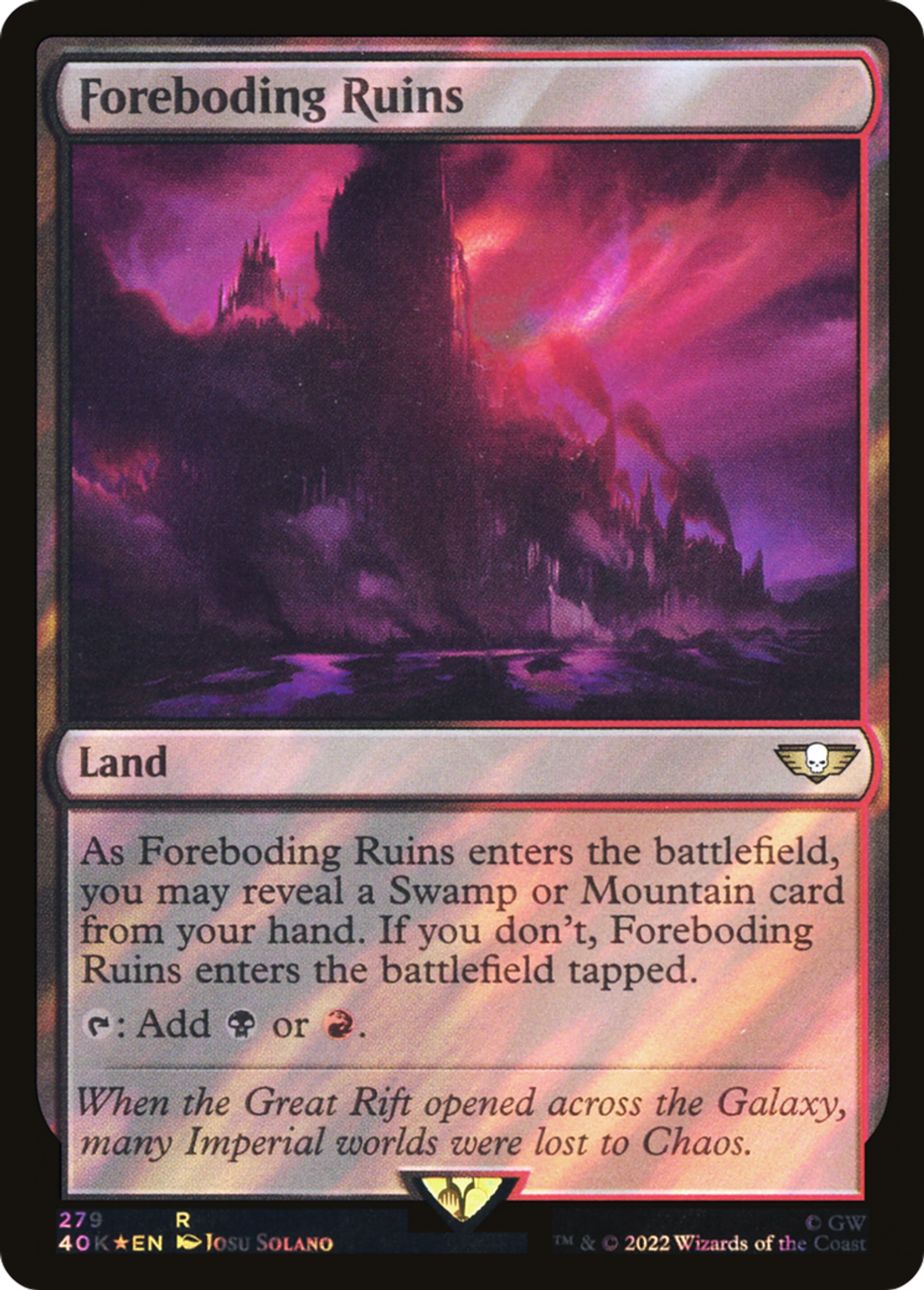 Ruines angoissantes — Warhammer 40,000 Commander — Magic: The Gathering