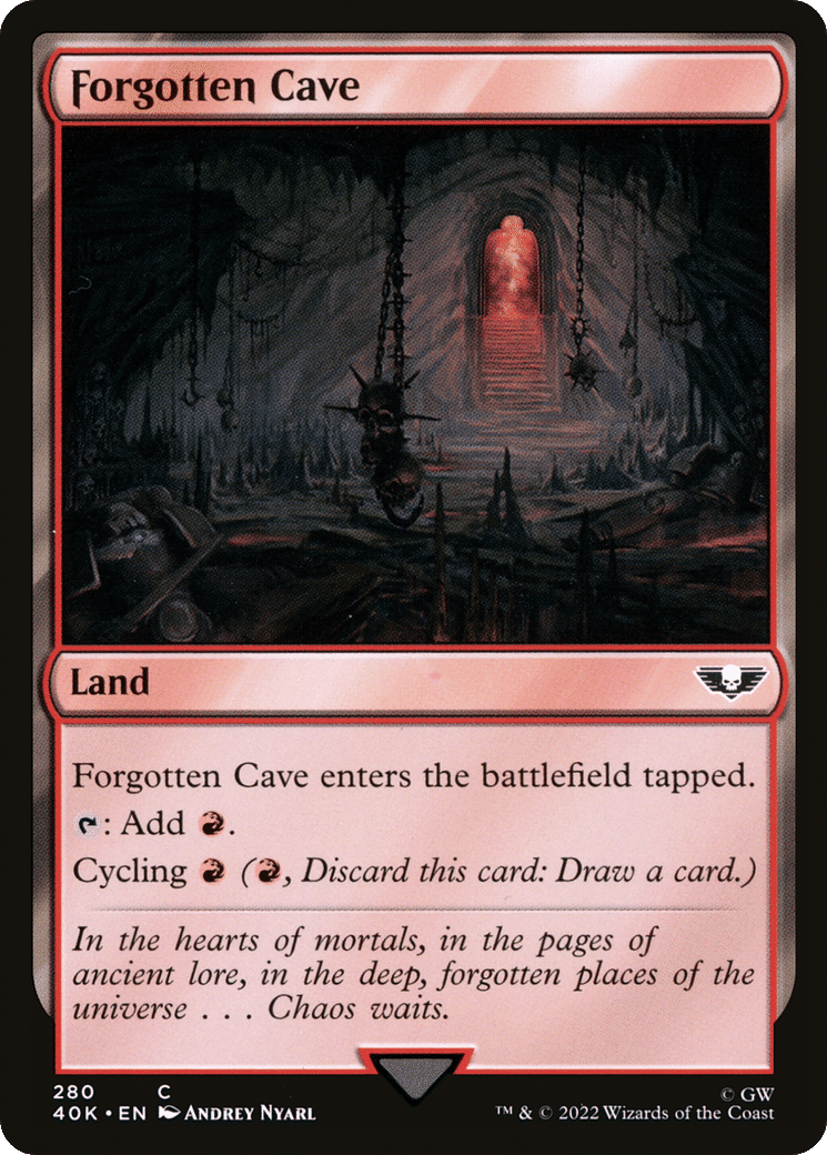 Forgotten Cave — Warhammer 40,000 Commander — Magic: The Gathering