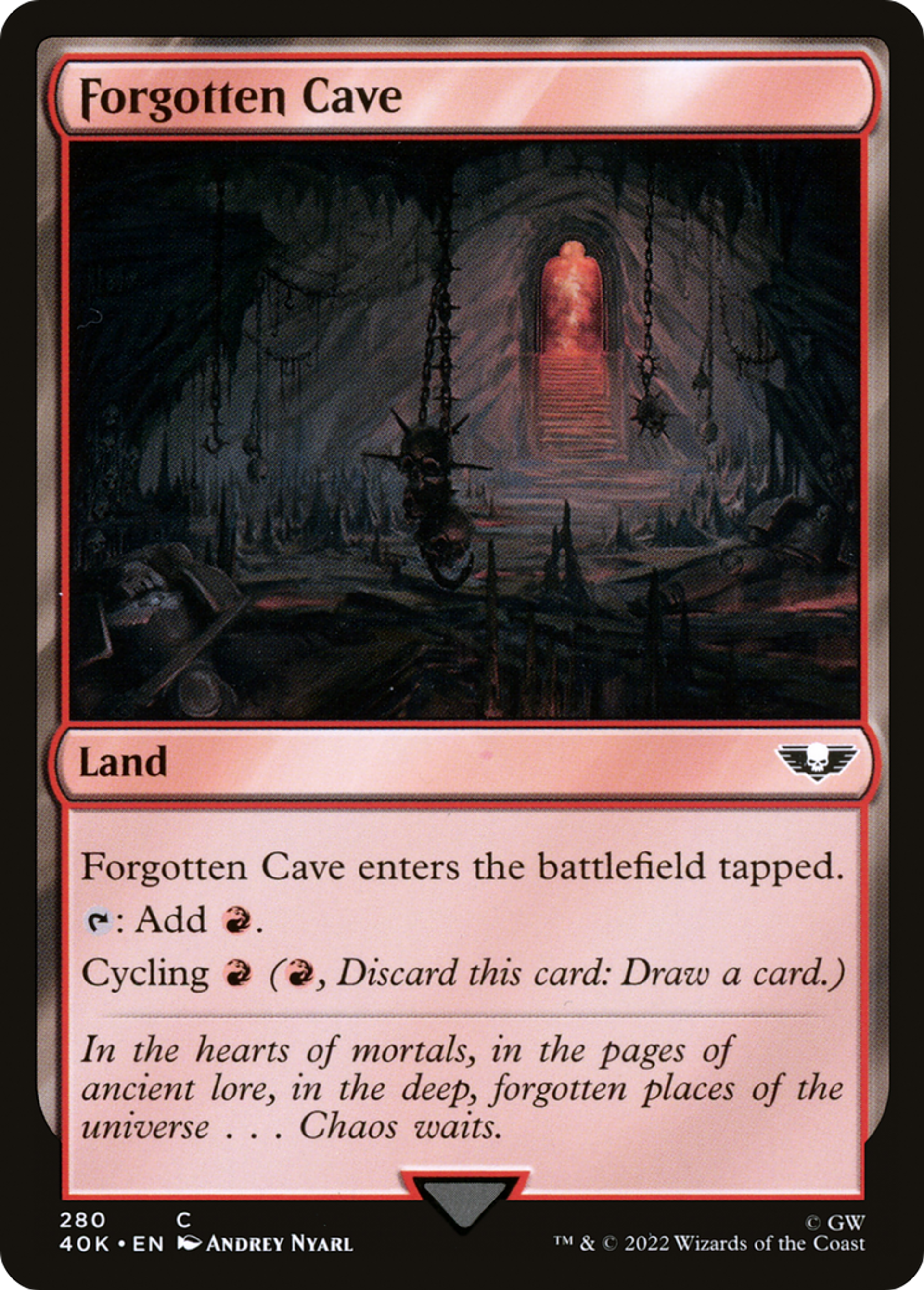 Caverne oubliée — Warhammer 40,000 Commander — Magic: The Gathering
