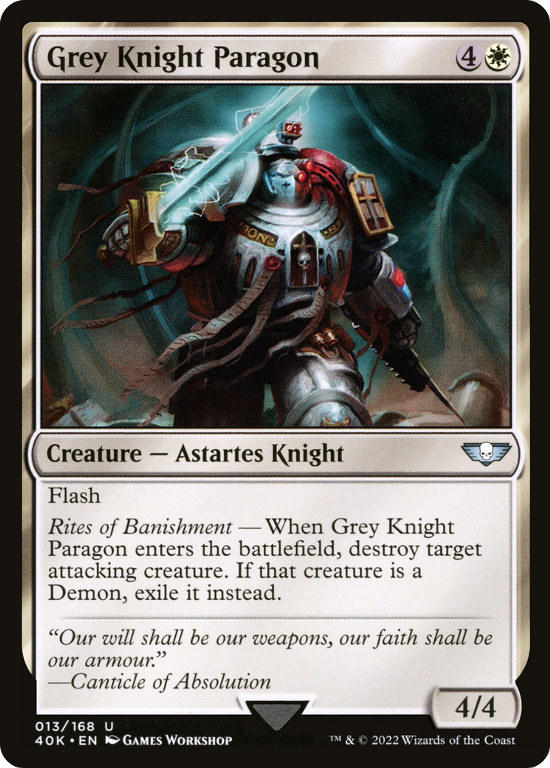 Grey Knight Paragon — Warhammer 40,000 Commander — Magic: The Gathering
