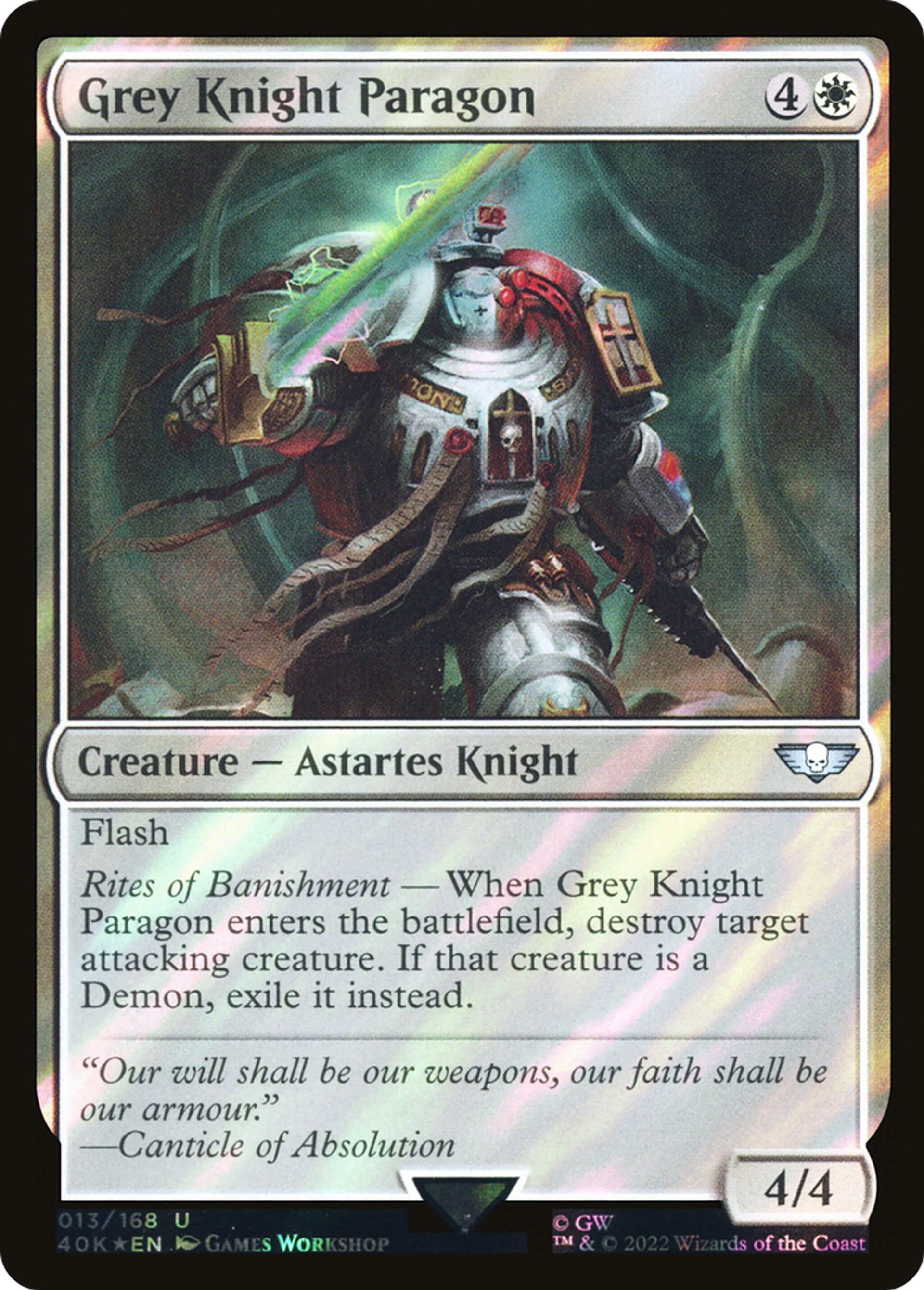 Grey Knight Paragon — Warhammer 40,000 Commander — Magic: The Gathering