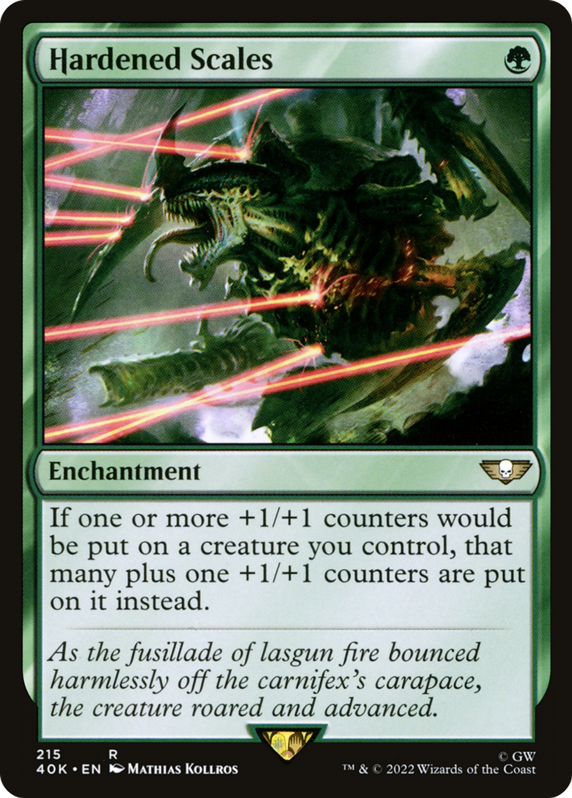 Écailles renforcées — Warhammer 40,000 Commander — Magic: The Gathering