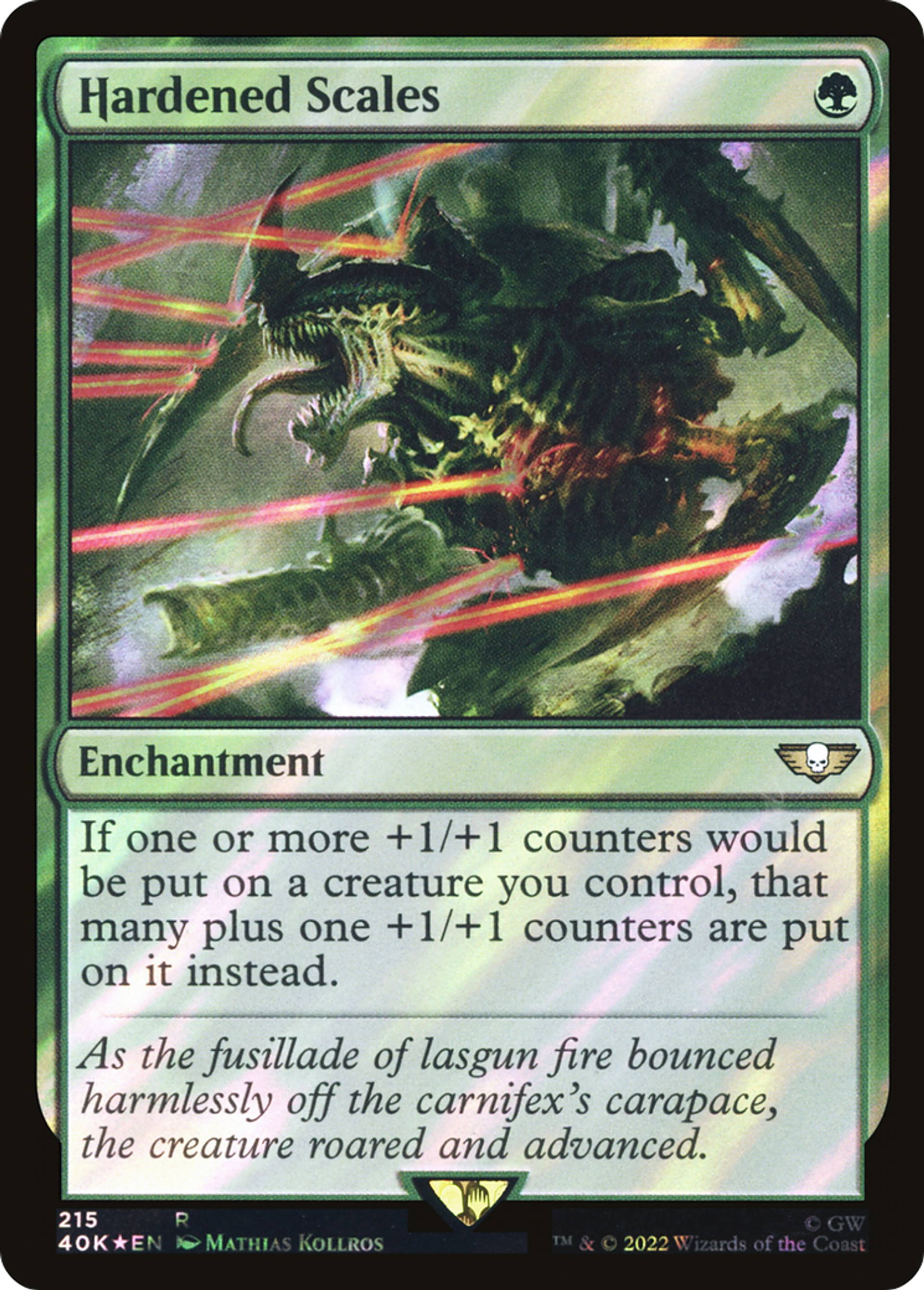 Écailles renforcées — Warhammer 40,000 Commander — Magic: The Gathering