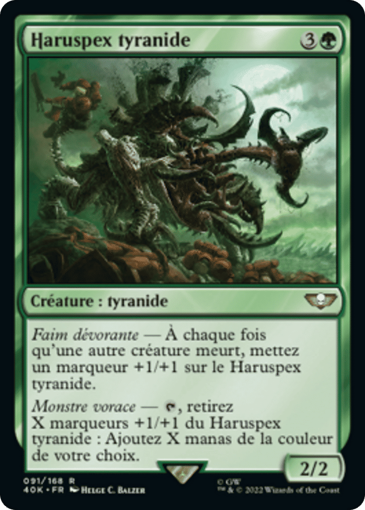 Haruspex tyranide from Warhammer 40,000 Commander - Magic: The Gathering