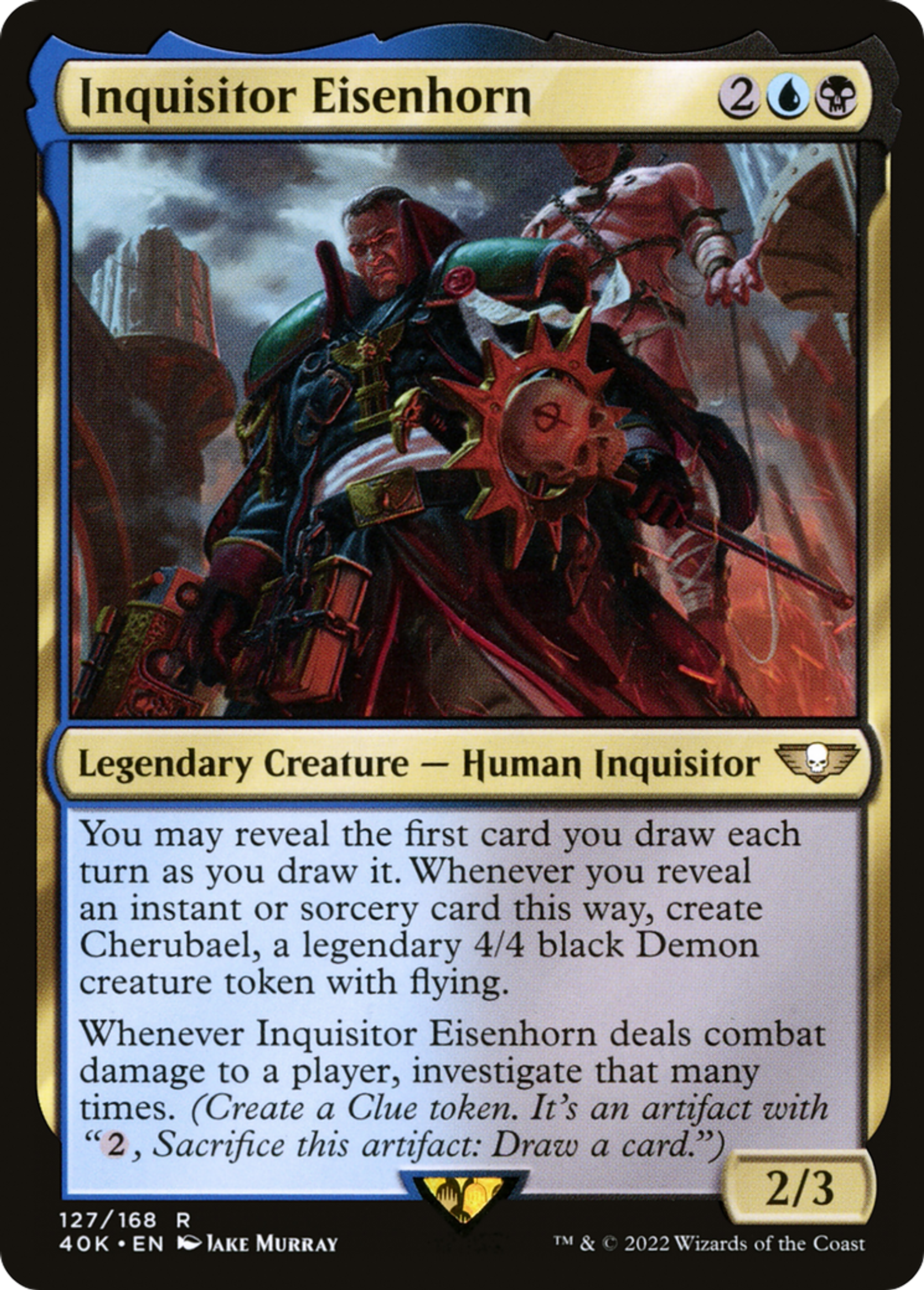 Inquisitor Eisenhorn — Warhammer 40,000 Commander — Magic: The Gathering