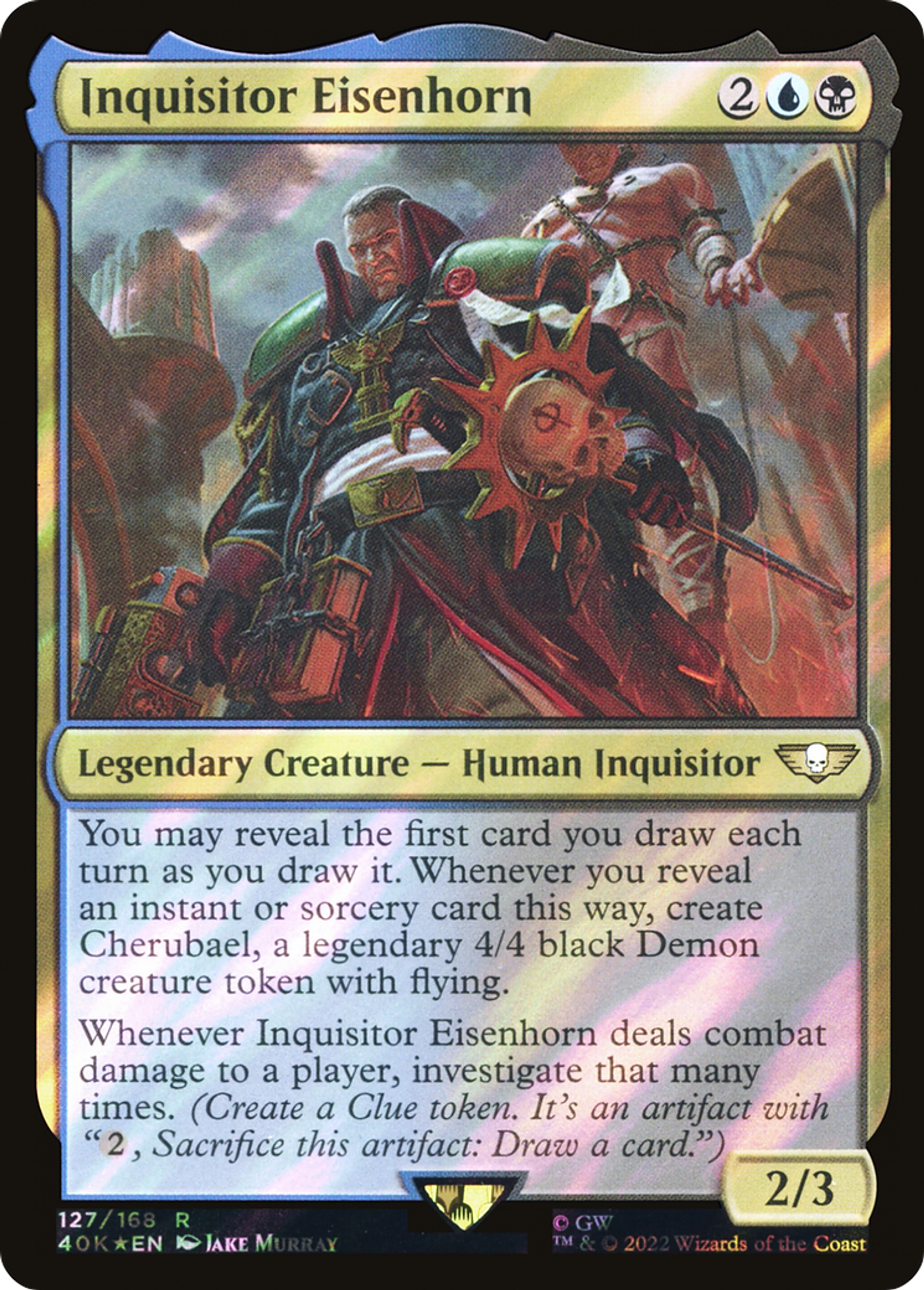 Inquisitor Eisenhorn — Warhammer 40,000 Commander — Magic: The Gathering
