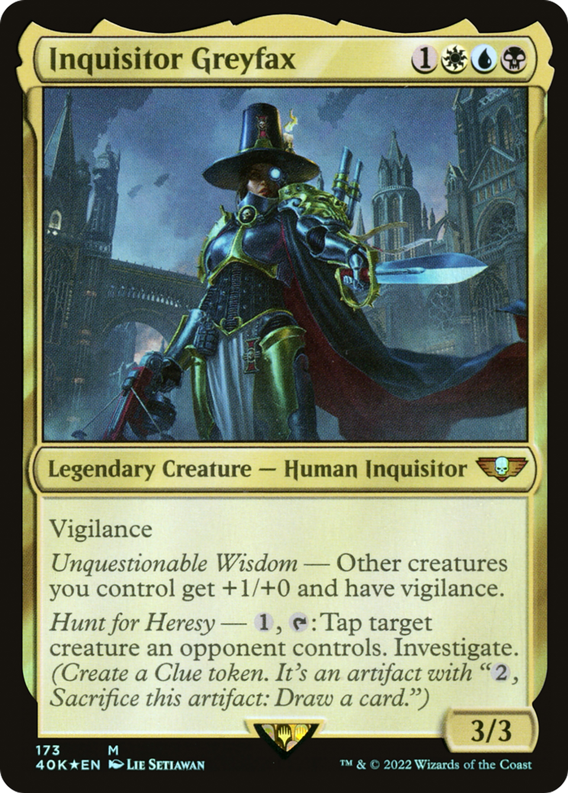 Inquisitor Greyfax — Warhammer 40,000 Commander — Magic: The Gathering