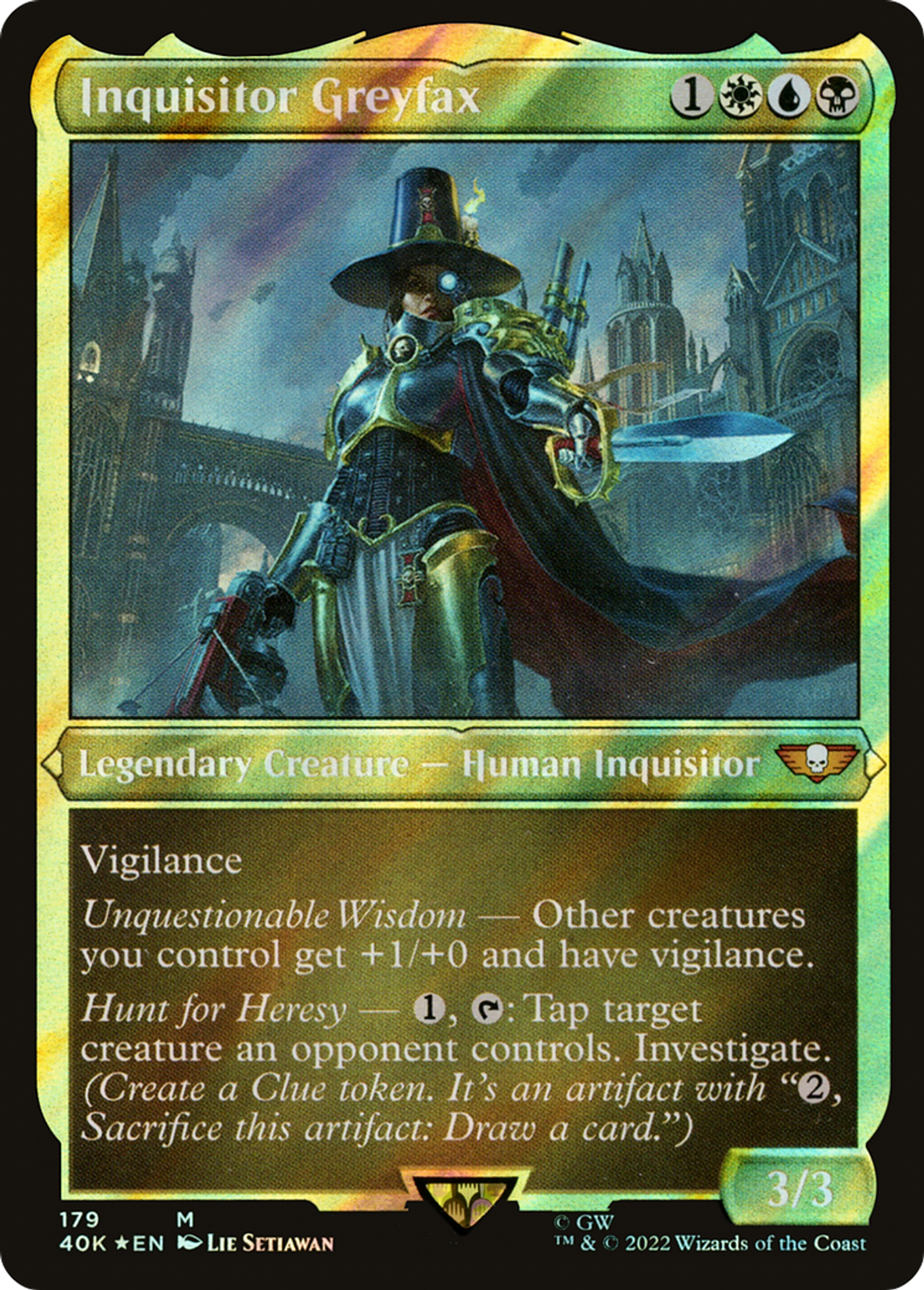 Inquisitor Greyfax — Warhammer 40,000 Commander — Magic: The Gathering