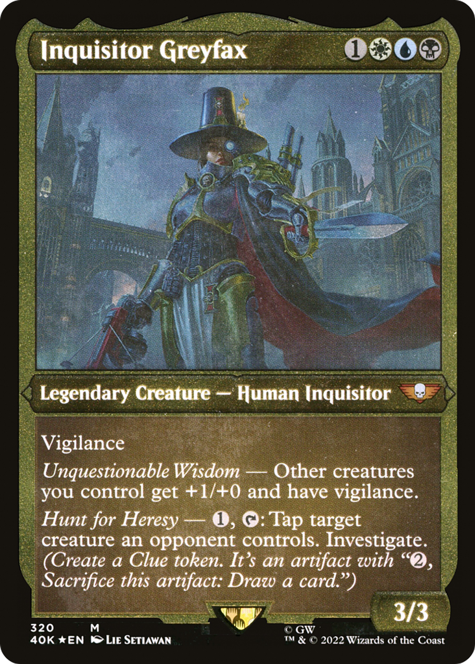 Inquisitor Greyfax — Warhammer 40,000 Commander — Magic: The Gathering