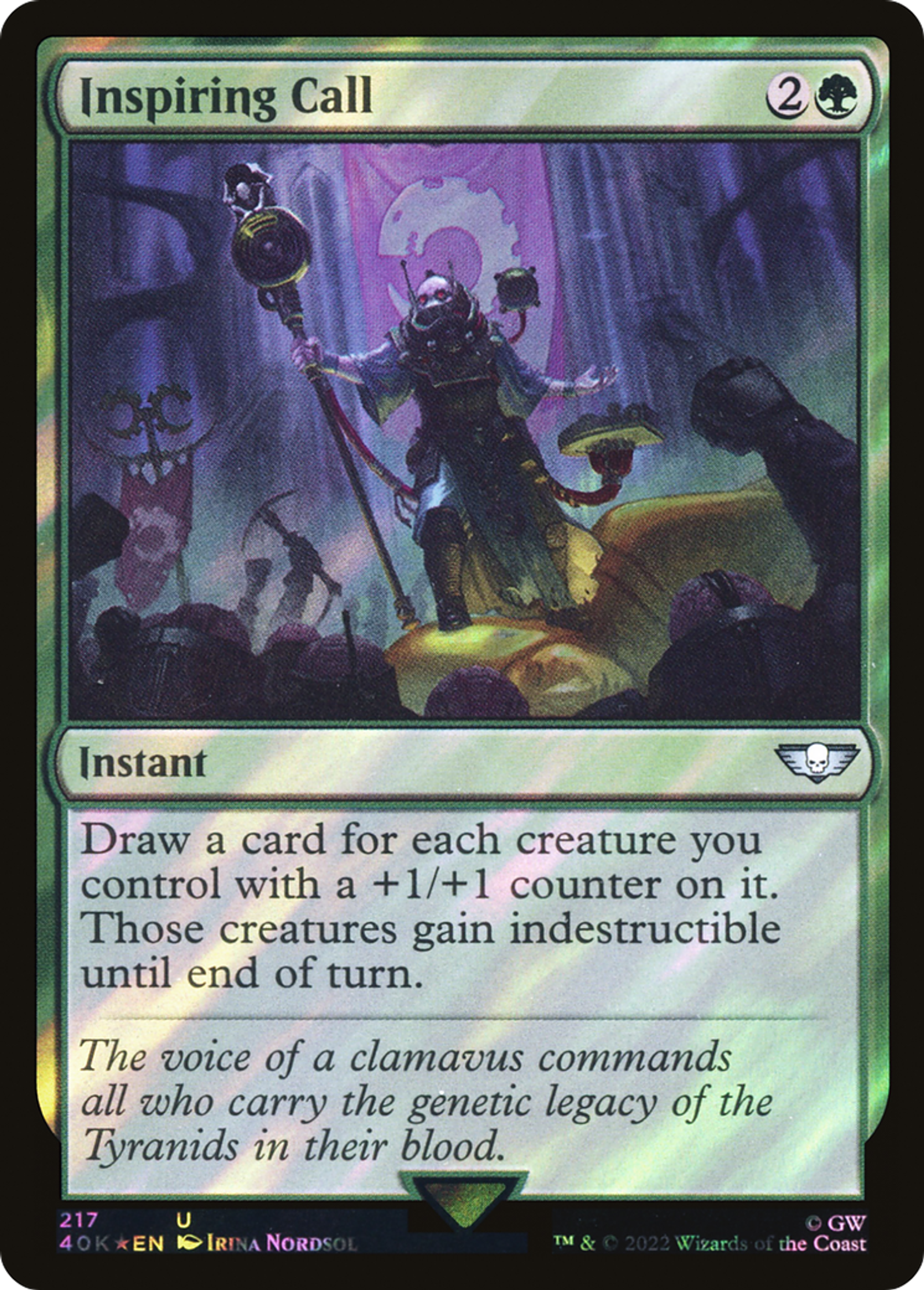 Appel inspirateur — Warhammer 40,000 Commander — Magic: The Gathering