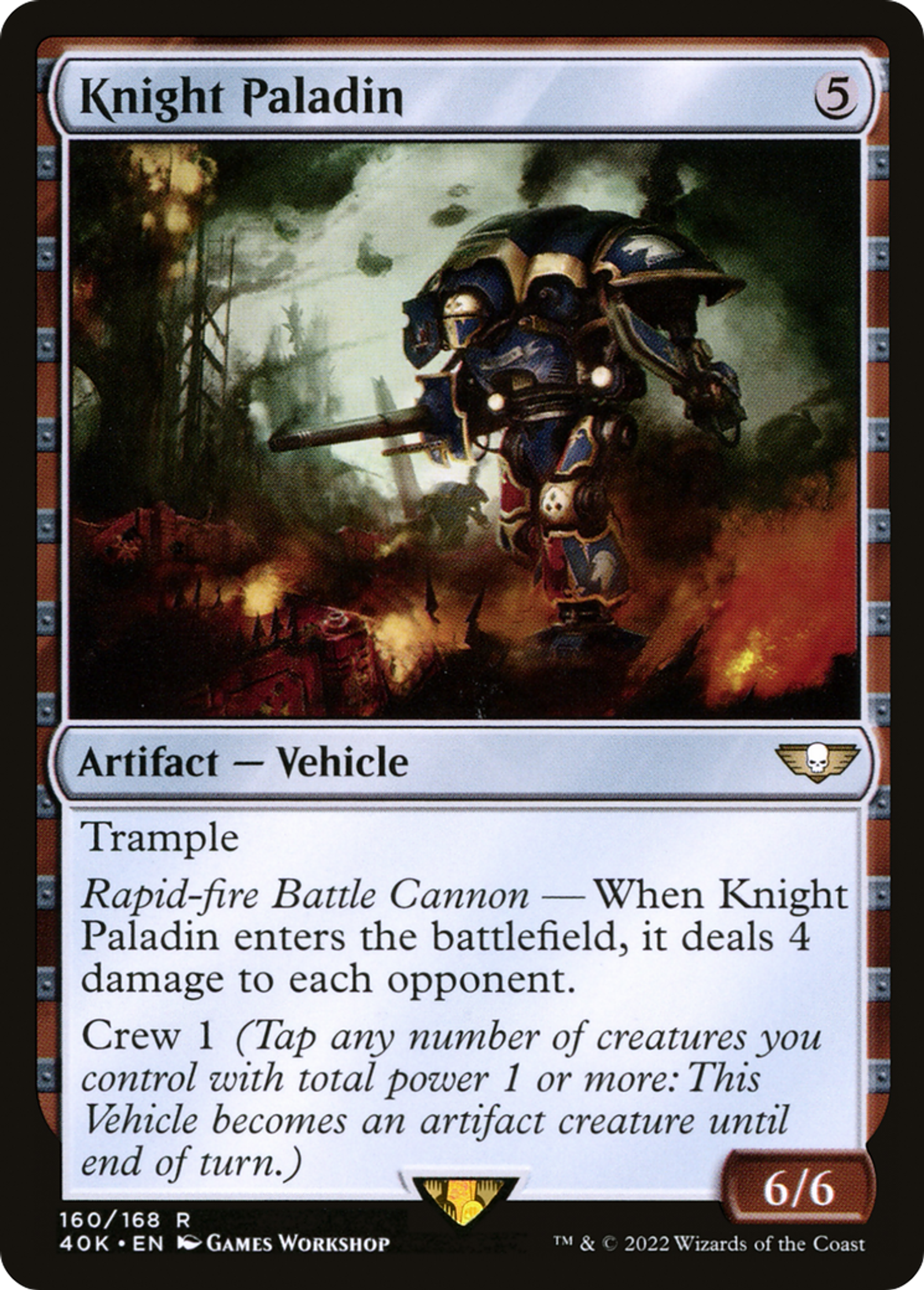 Knight Paladin — Warhammer 40,000 Commander — Magic: The Gathering