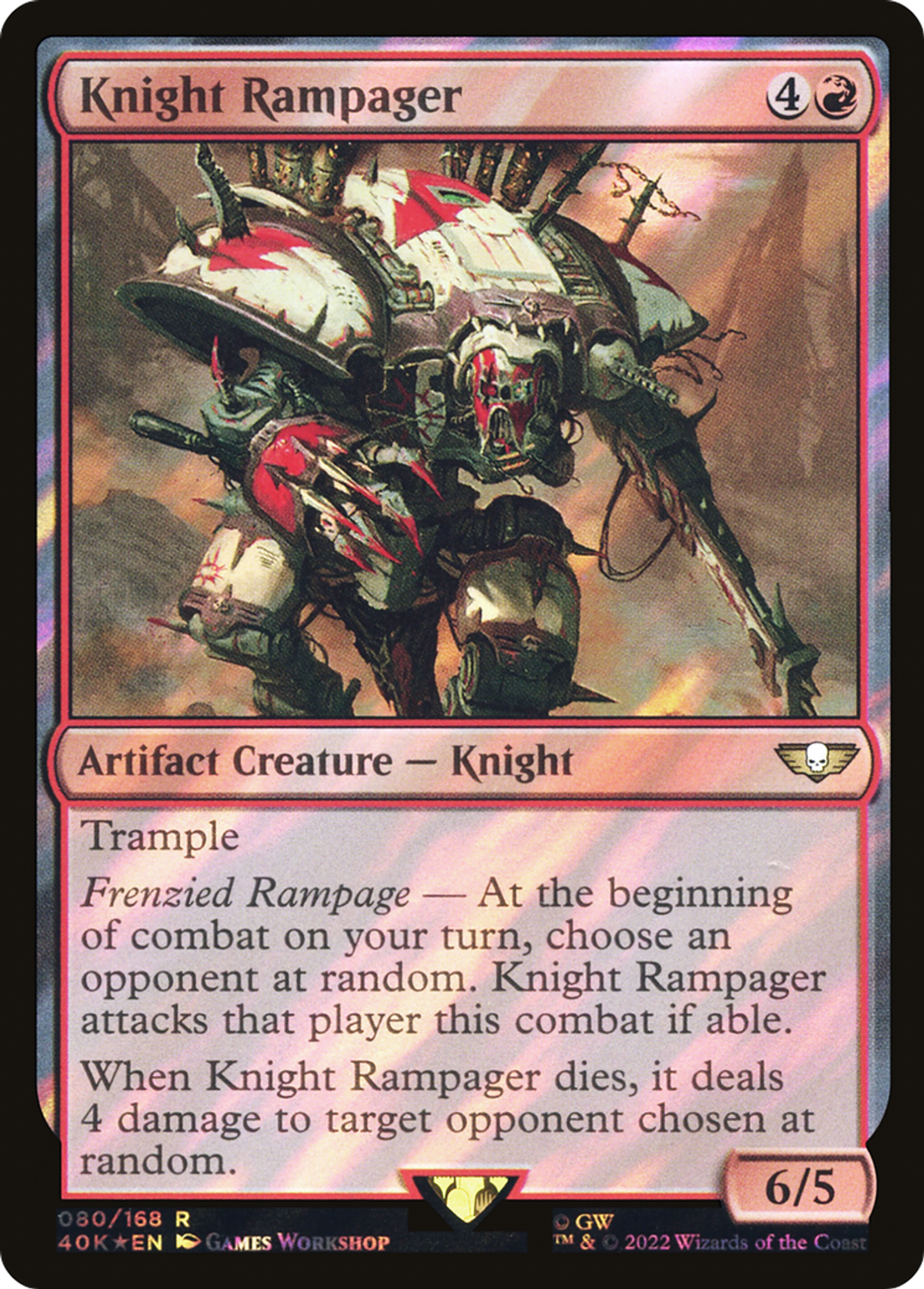 Knight Rampager — Warhammer 40,000 Commander — Magic: The Gathering