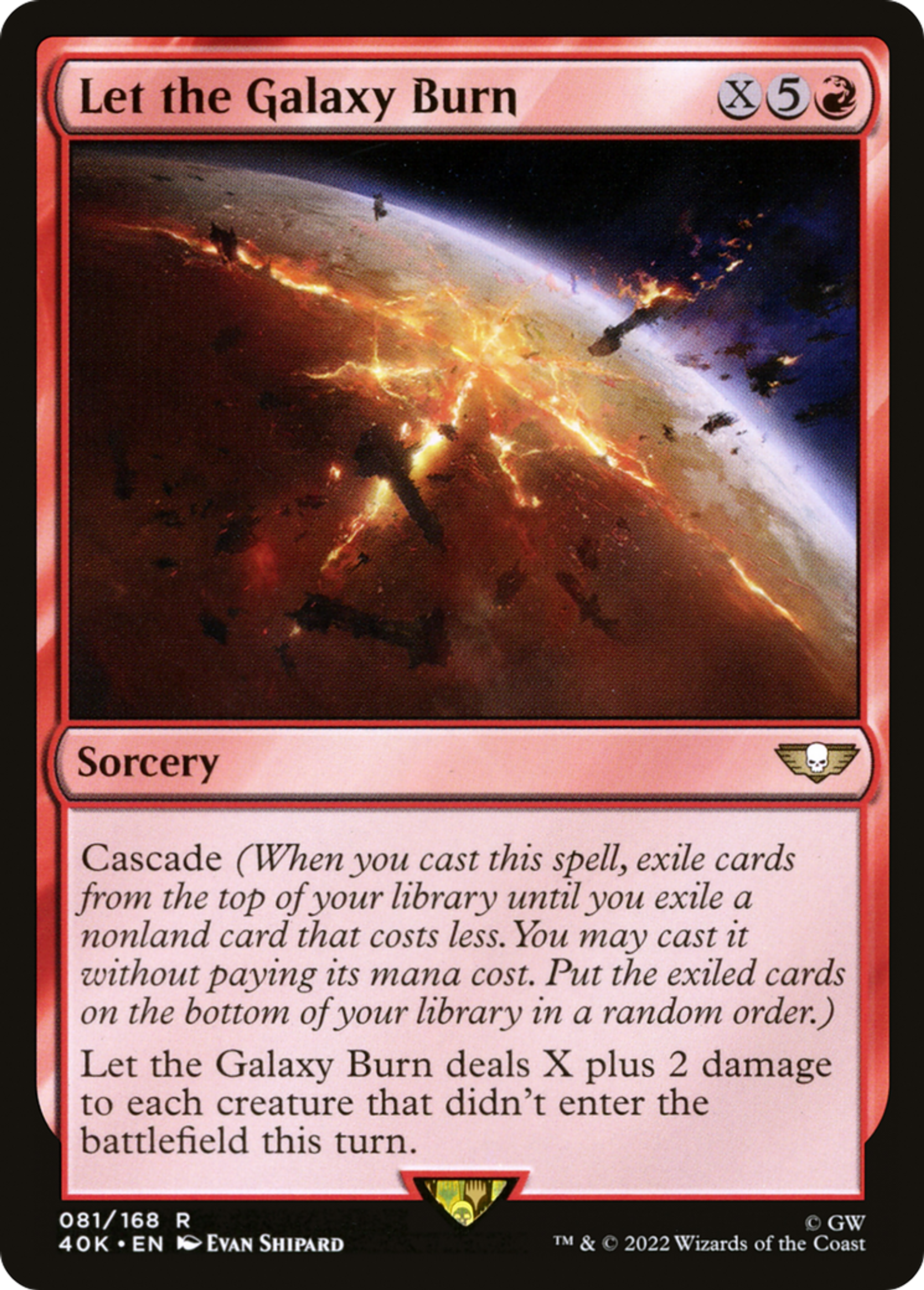Let the Galaxy Burn — Warhammer 40,000 Commander — Magic: The Gathering