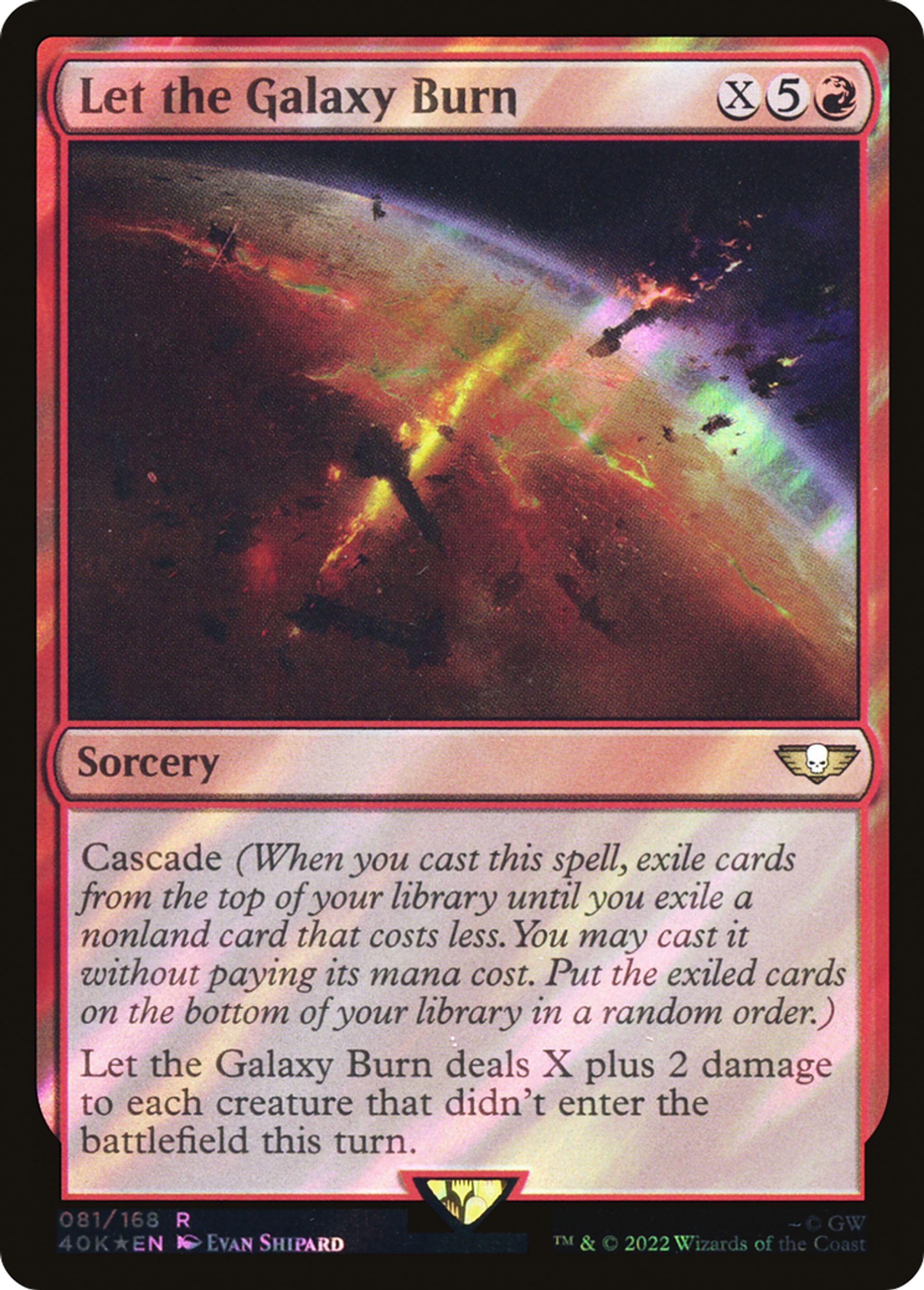 Let the Galaxy Burn — Warhammer 40,000 Commander — Magic: The Gathering