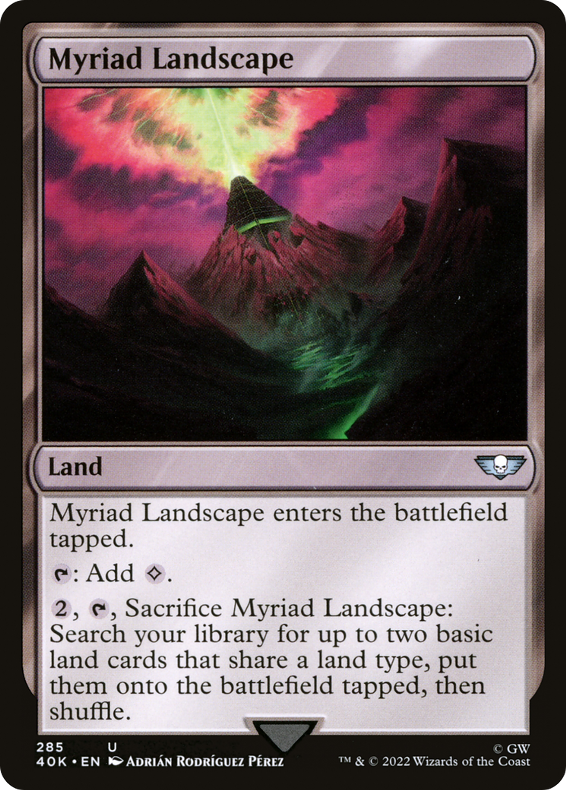 Paysage myriadaire — Warhammer 40,000 Commander — Magic: The Gathering