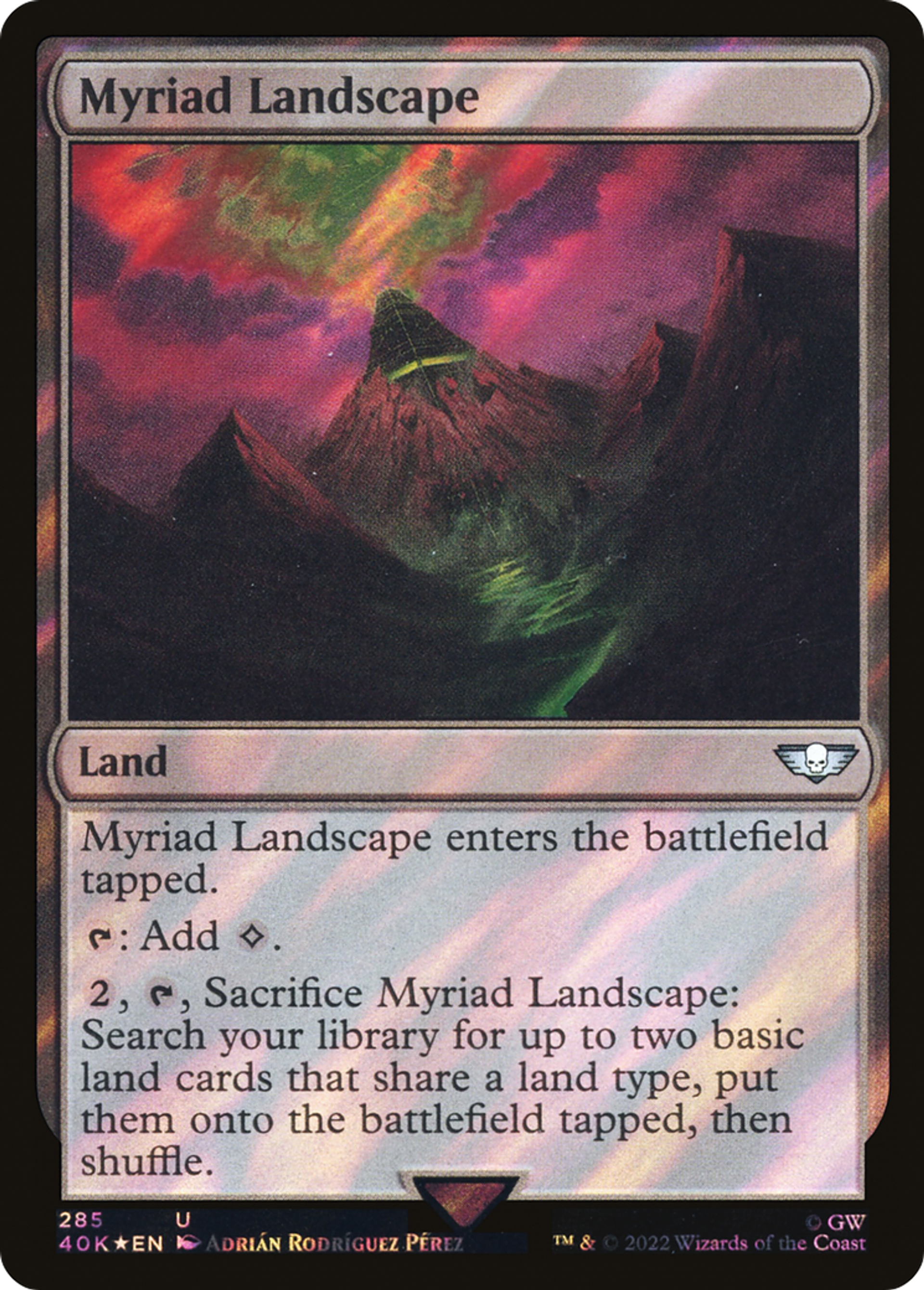 Paysage myriadaire — Warhammer 40,000 Commander — Magic: The Gathering