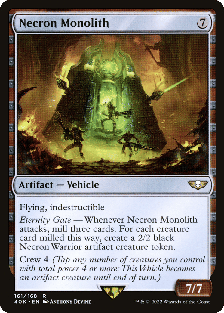 Necron Monolith — Warhammer 40,000 Commander — Magic: The Gathering
