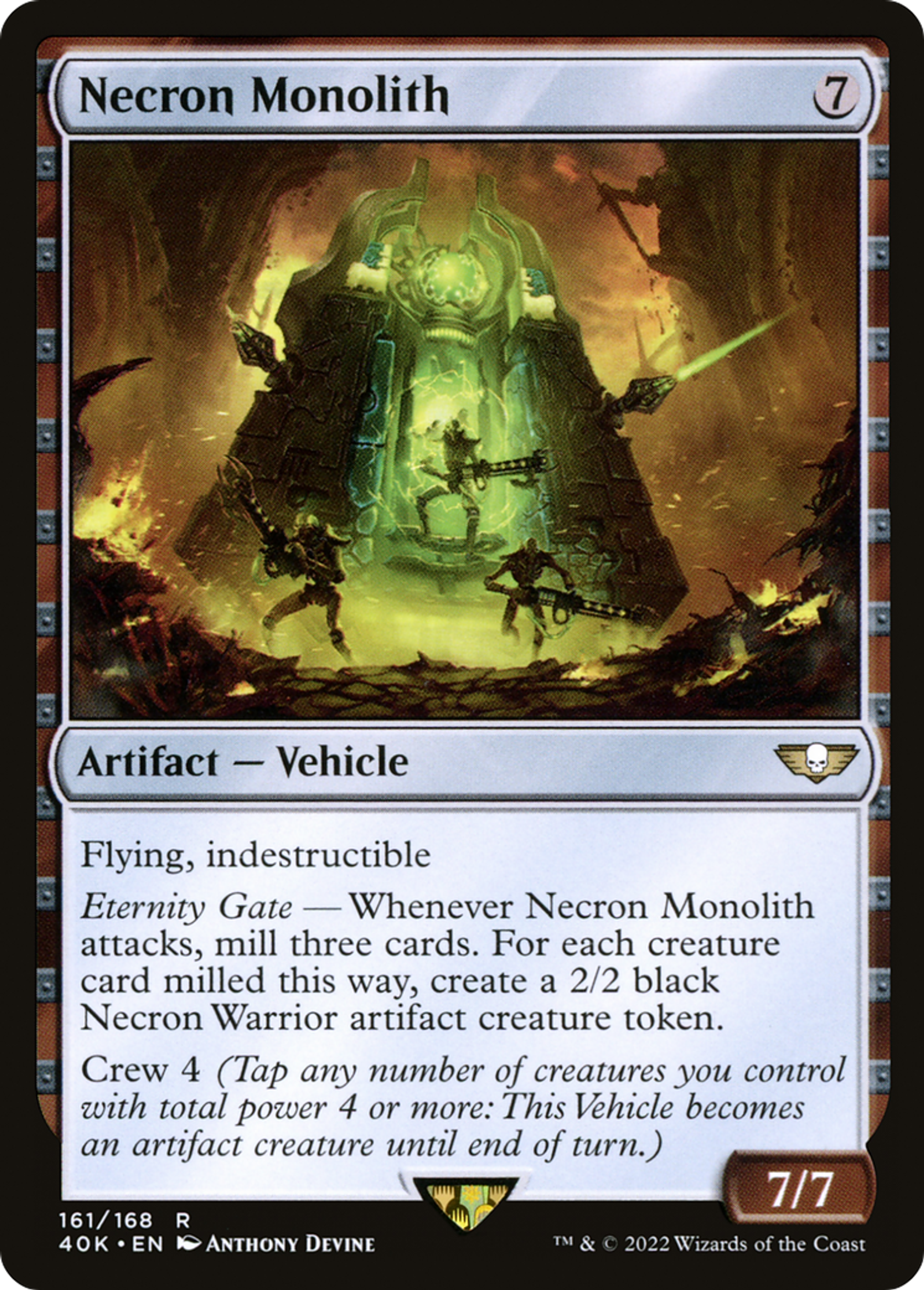 Necron Monolith — Warhammer 40,000 Commander — Magic: The Gathering
