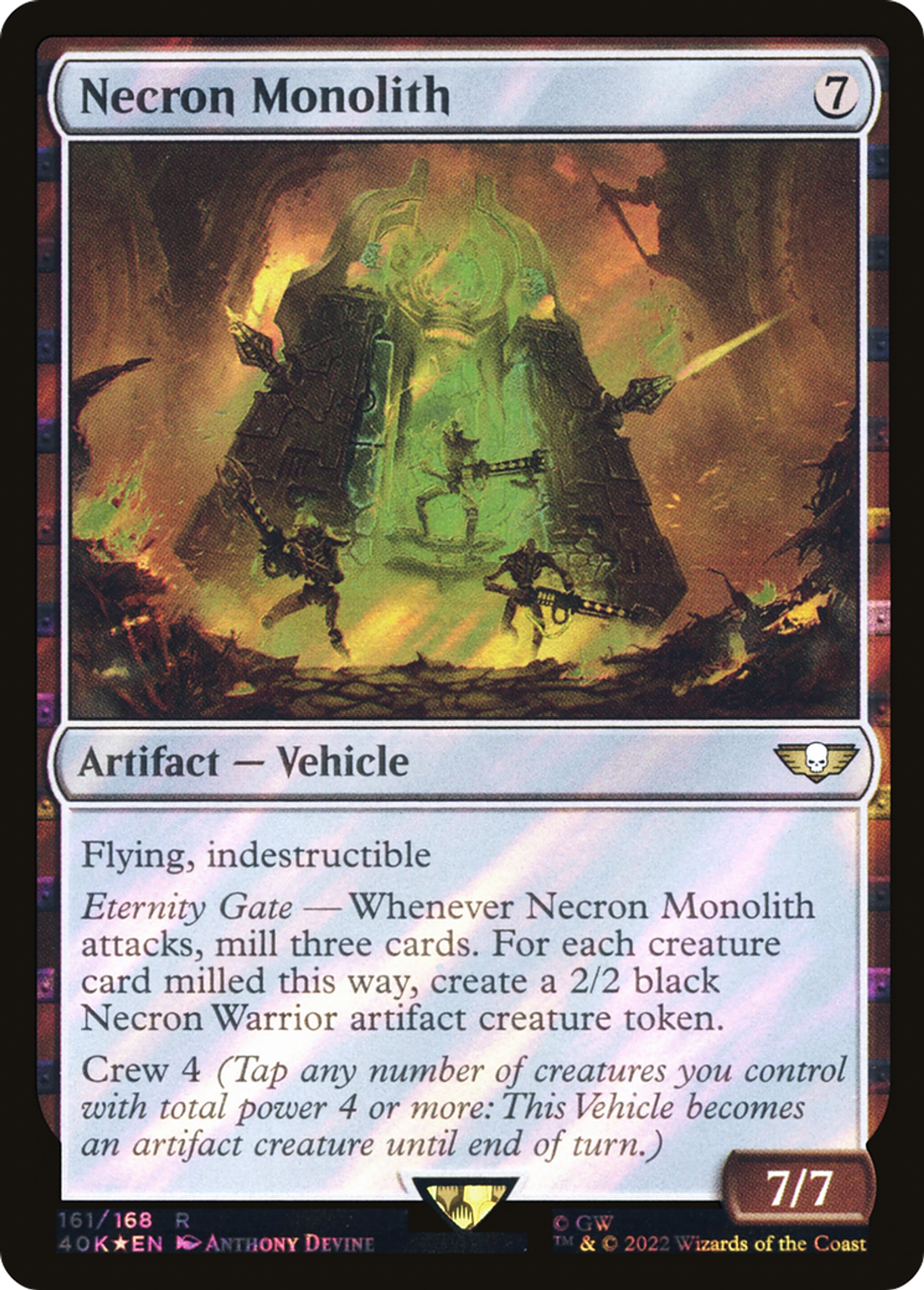 Necron Monolith — Warhammer 40,000 Commander — Magic: The Gathering