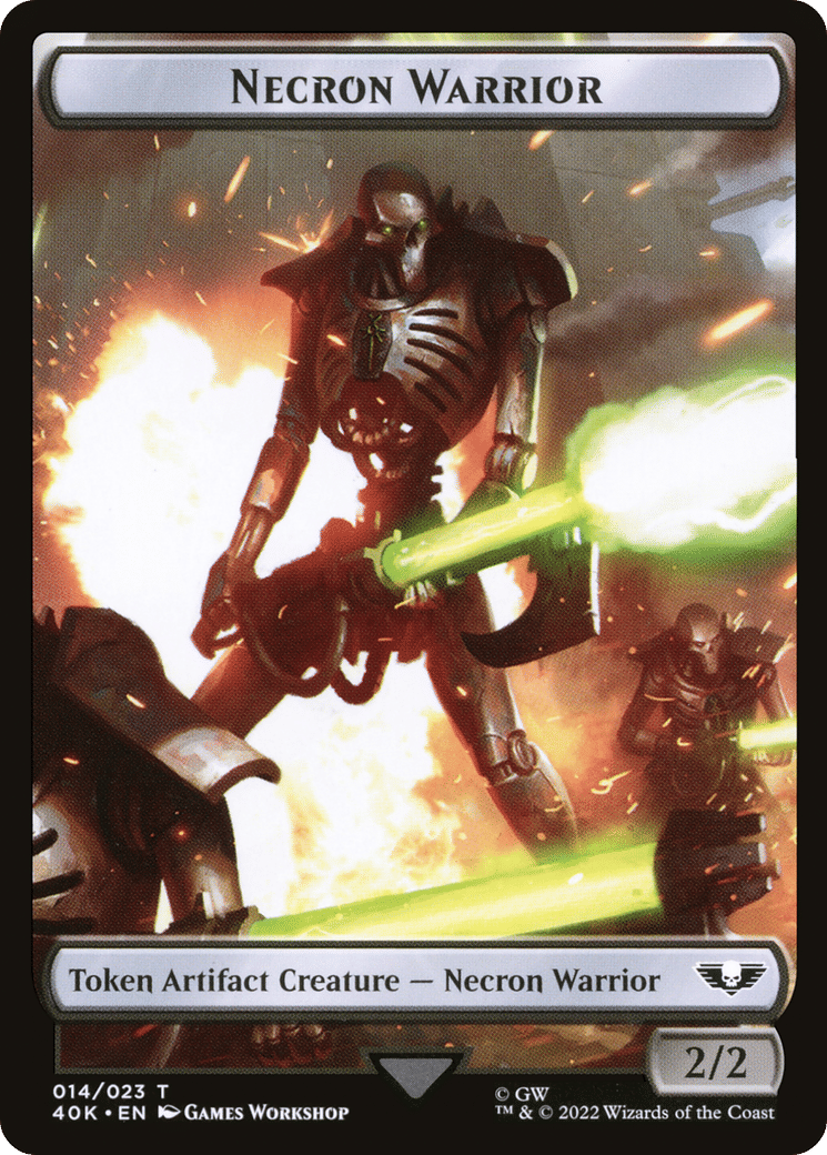 Necron Warrior — Warhammer 40,000 Commander — Magic: The Gathering