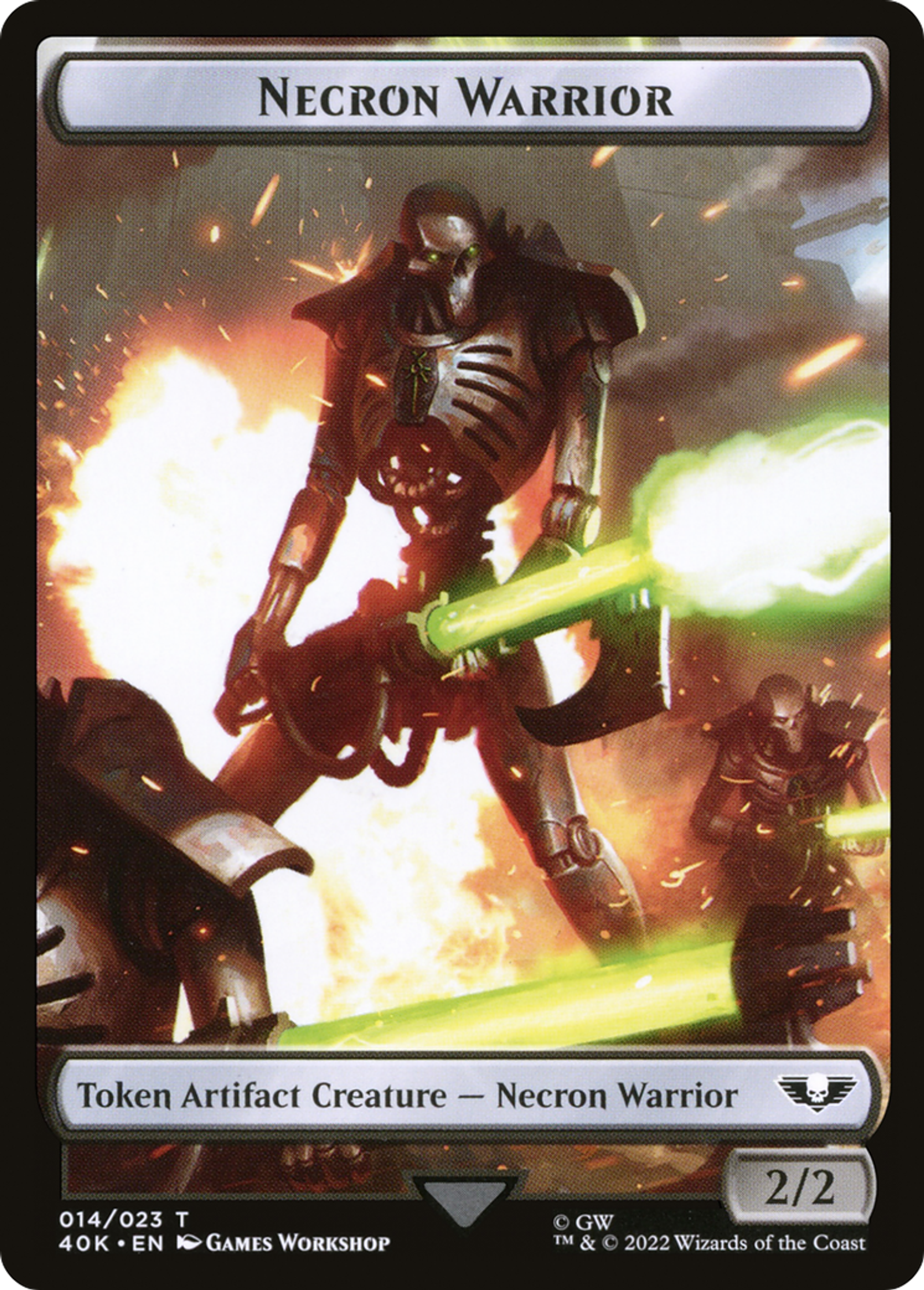 Necron Warrior — Warhammer 40,000 Commander — Magic: The Gathering