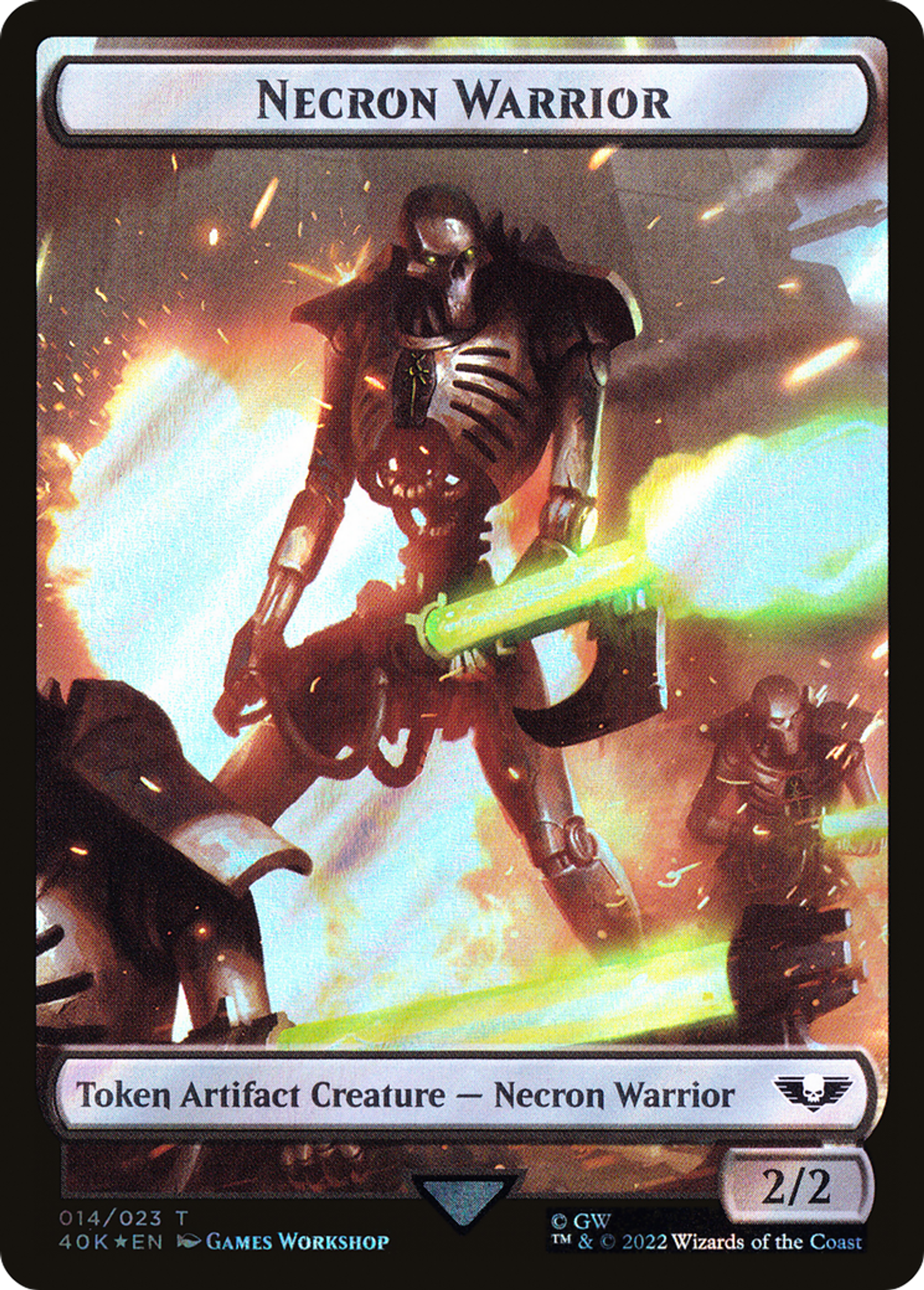 Necron Warrior — Warhammer 40,000 Commander — Magic: The Gathering