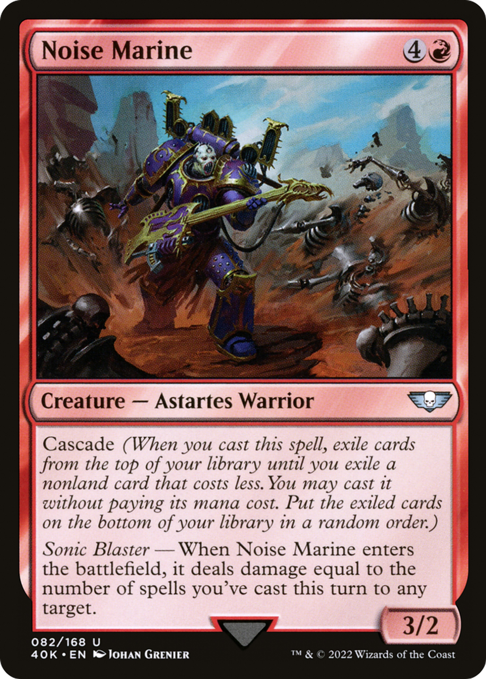 Noise Marine — Warhammer 40,000 Commander — Magic: The Gathering
