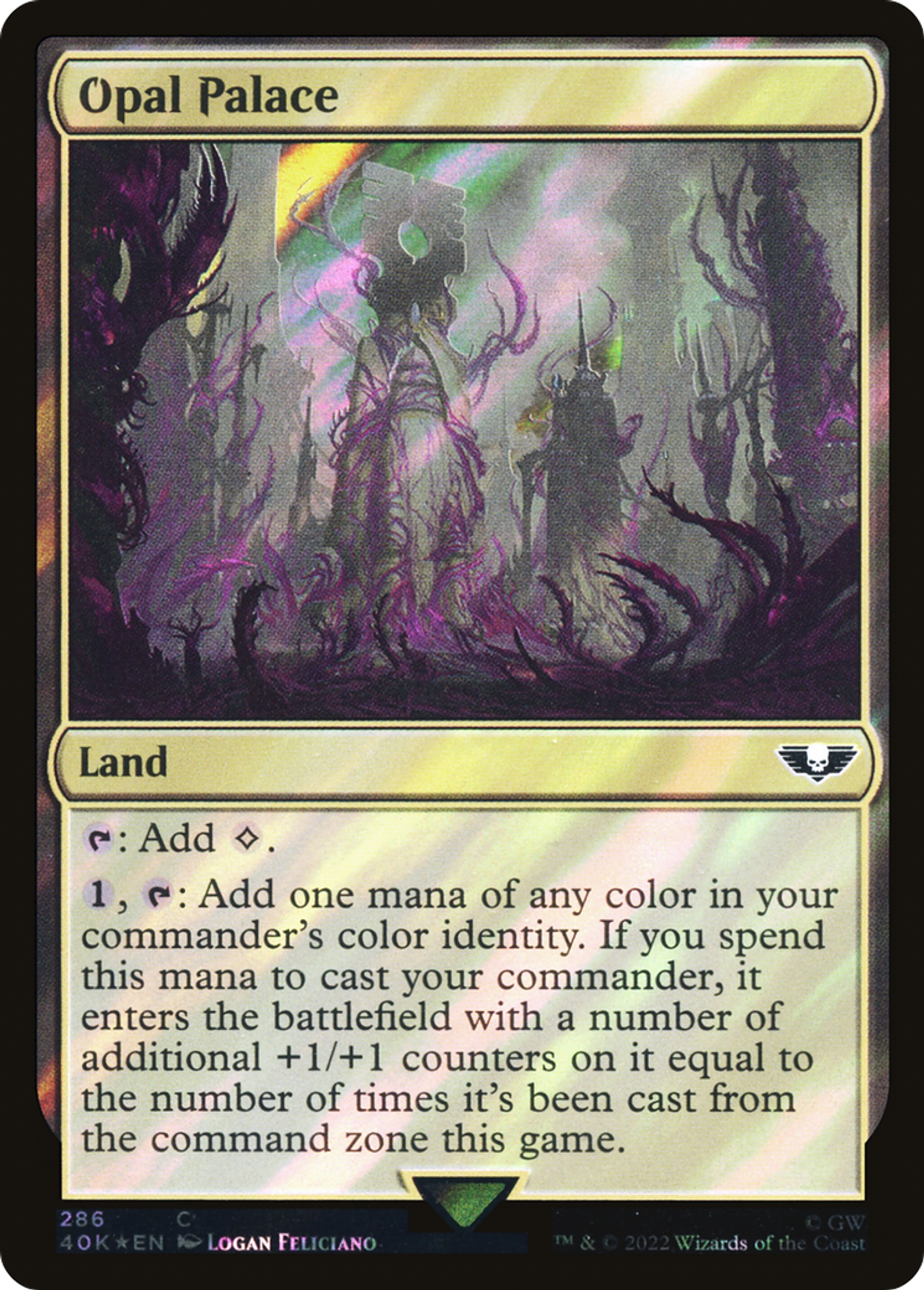Palais d'opale — Warhammer 40,000 Commander — Magic: The Gathering
