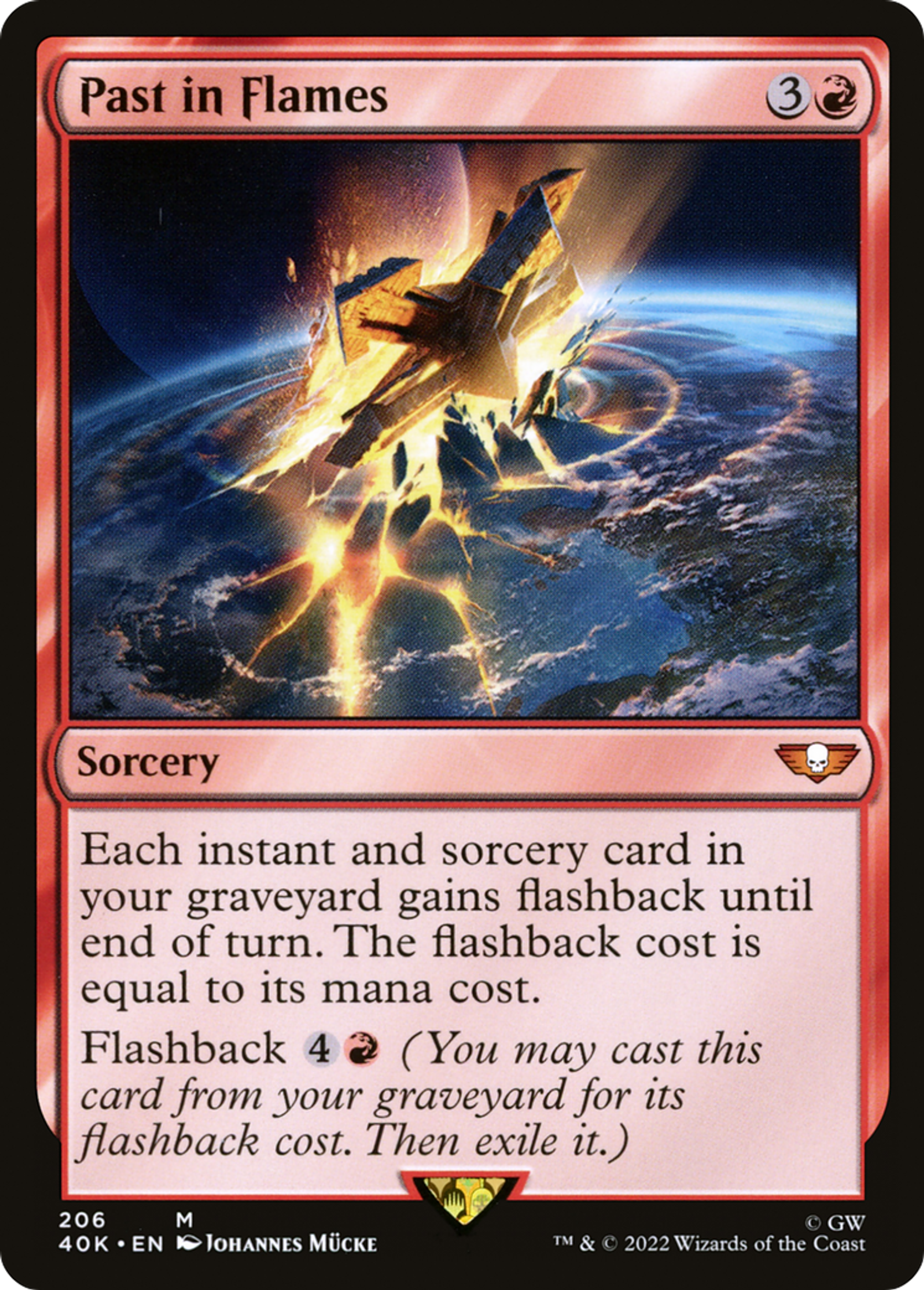Passé enflammé — Warhammer 40,000 Commander — Magic: The Gathering