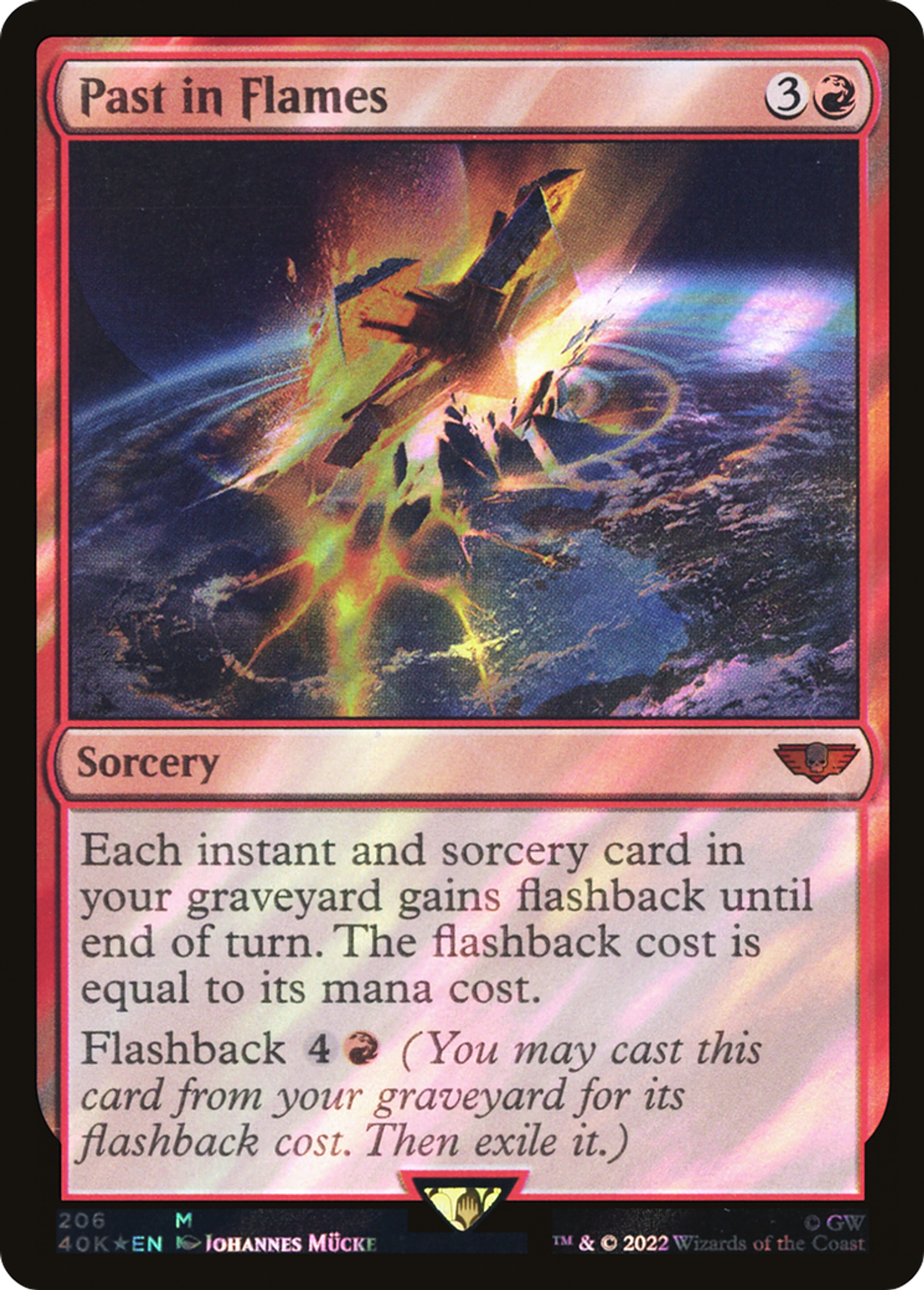 Passé enflammé — Warhammer 40,000 Commander — Magic: The Gathering