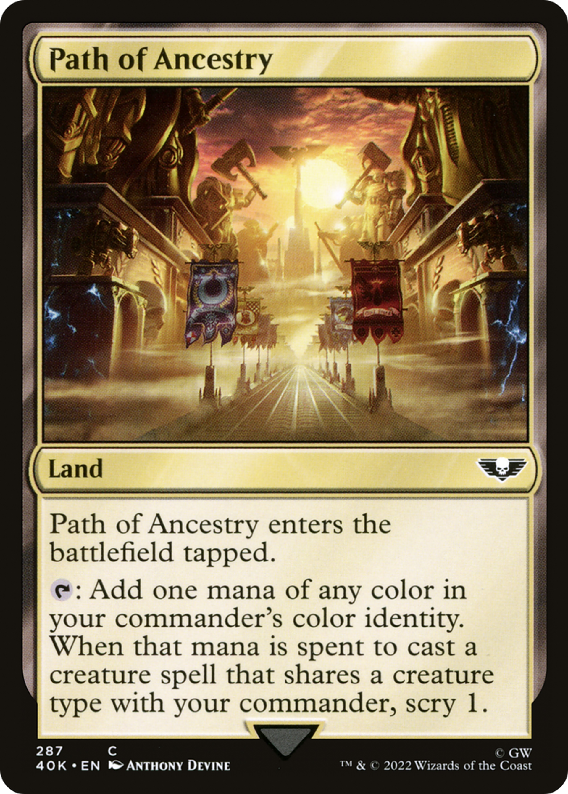 Voie de l'Ascendance — Warhammer 40,000 Commander — Magic: The Gathering