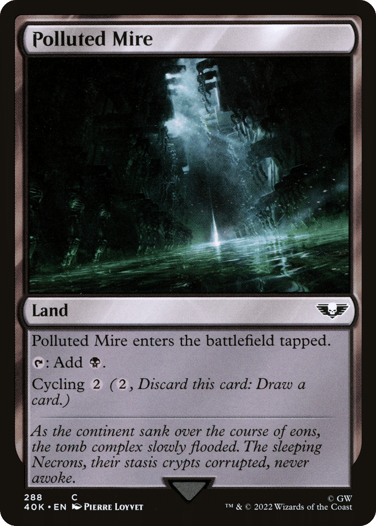 Polluted Mire — Warhammer 40,000 Commander — Magic: The Gathering