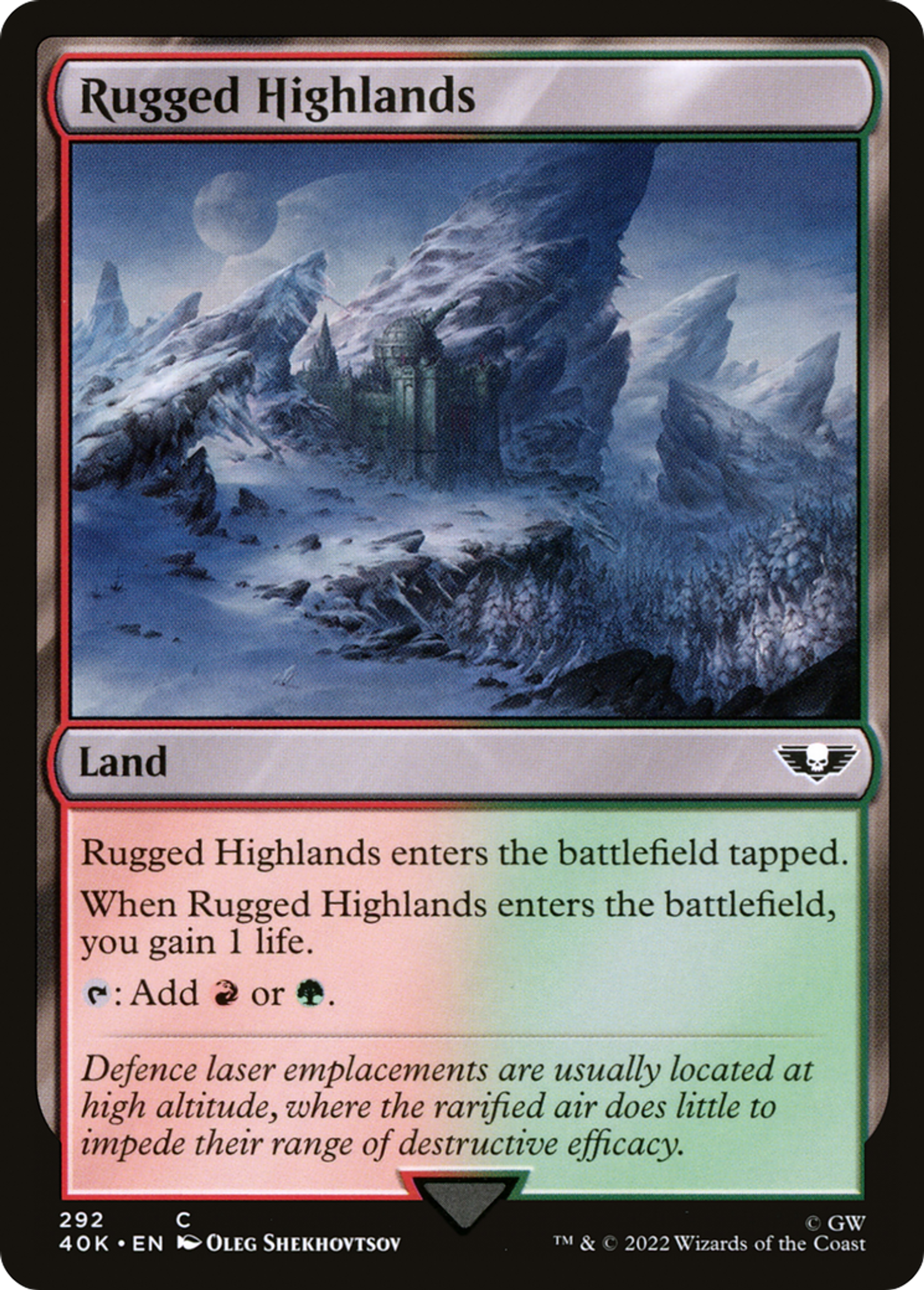 Hautes terres rocailleuses — Warhammer 40,000 Commander — Magic: The Gathering