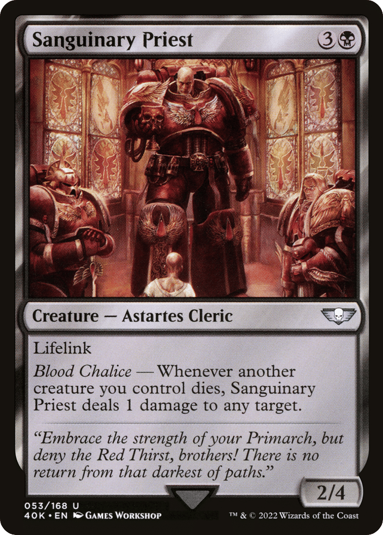 Sanguinary Priest — Warhammer 40,000 Commander — Magic: The Gathering