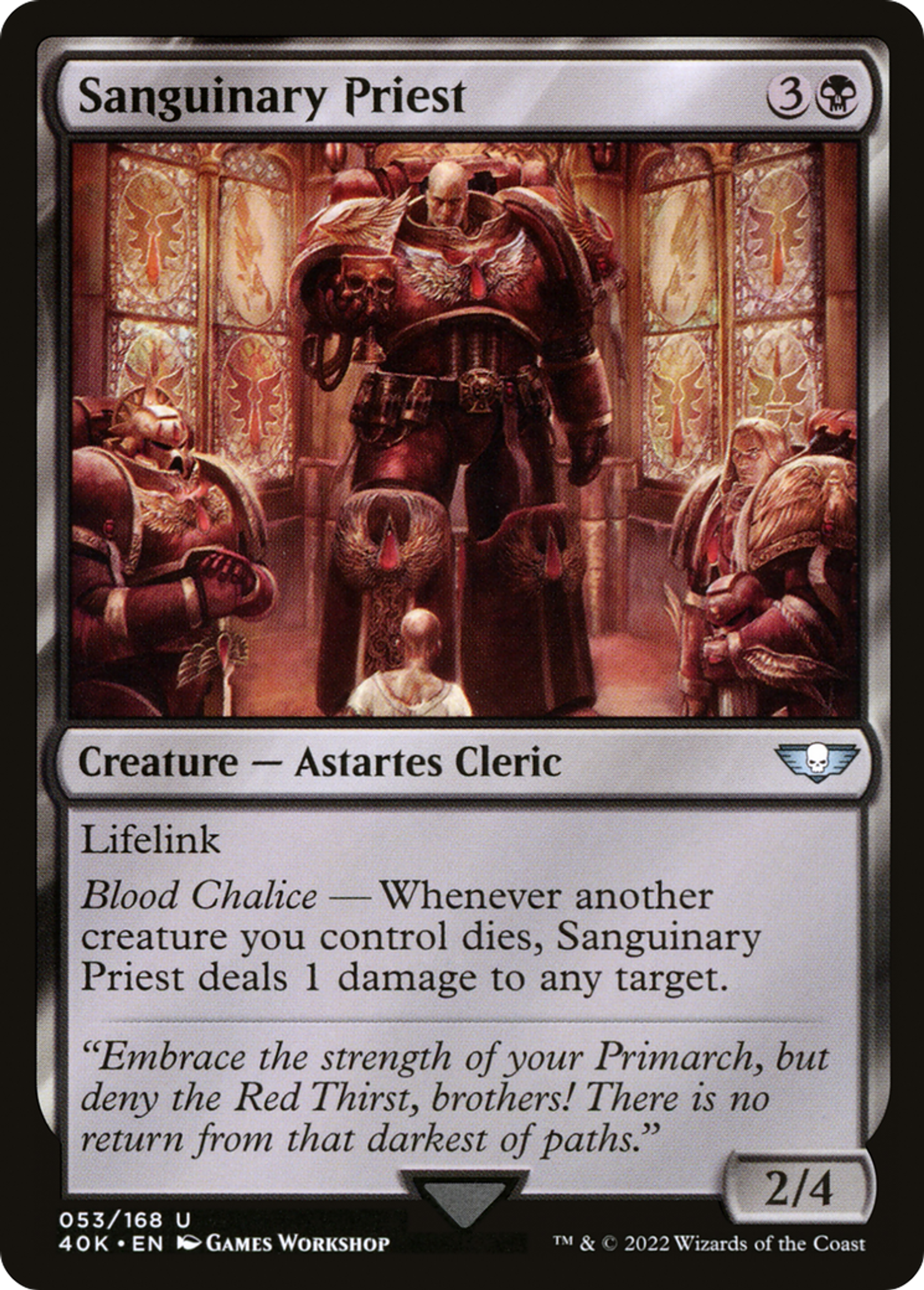 Sanguinary Priest — Warhammer 40,000 Commander — Magic: The Gathering