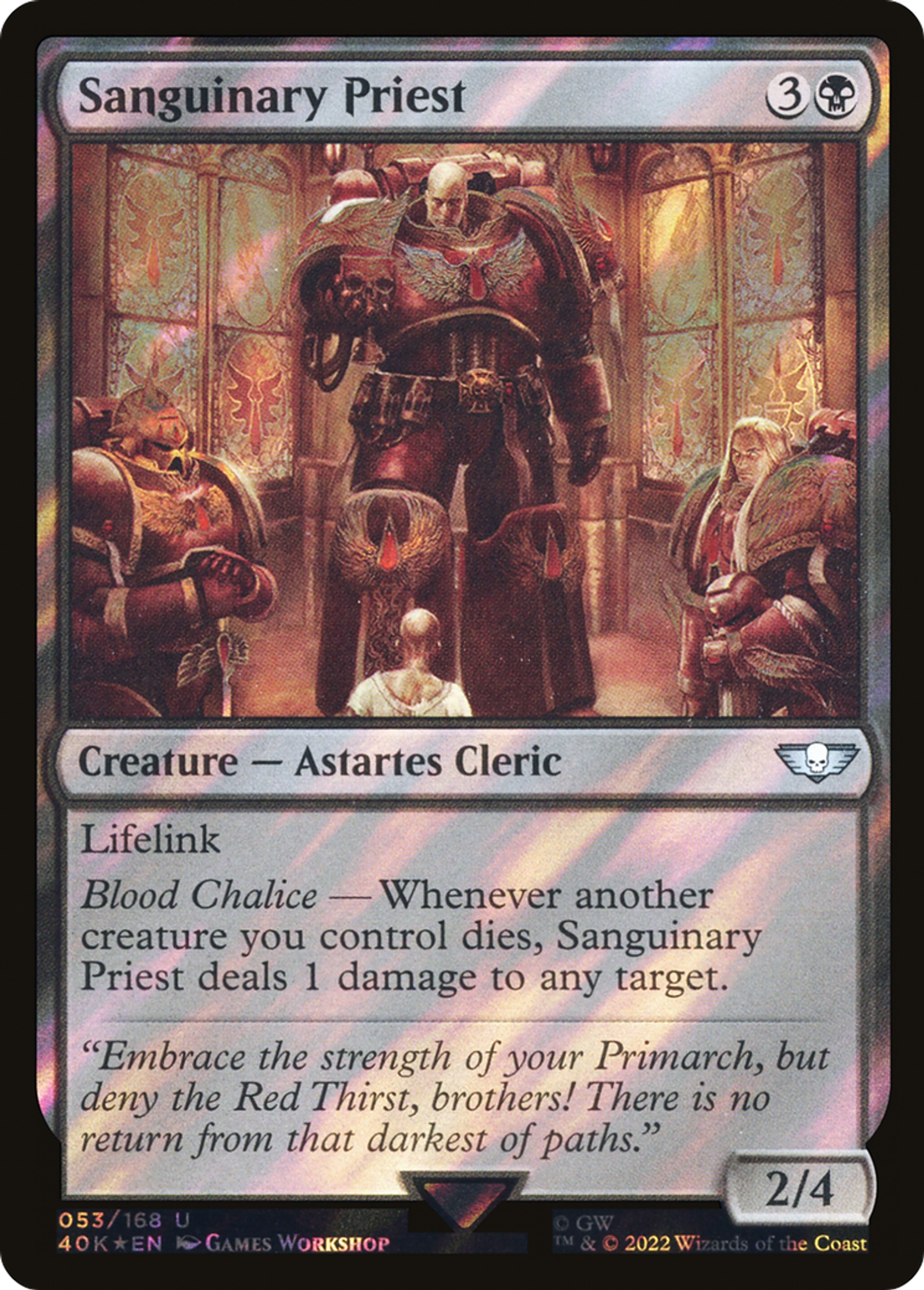 Sanguinary Priest — Warhammer 40,000 Commander — Magic: The Gathering
