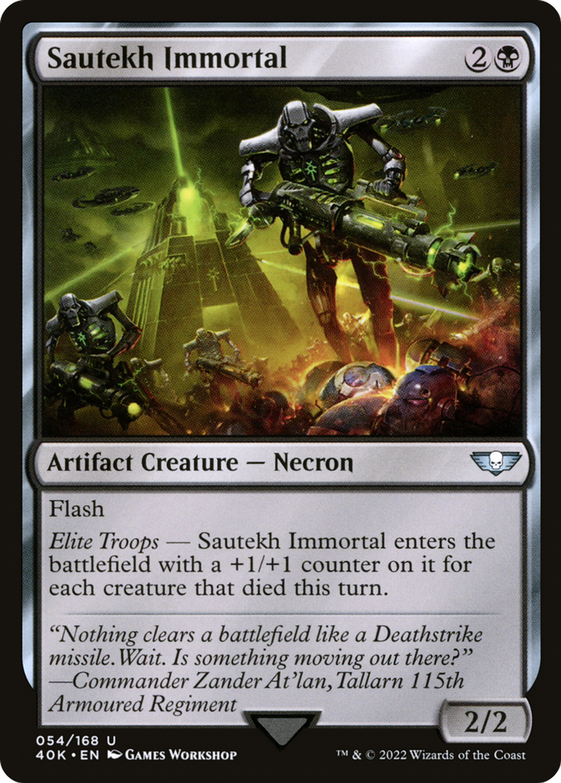 Sautekh Immortal — Warhammer 40,000 Commander — Magic: The Gathering