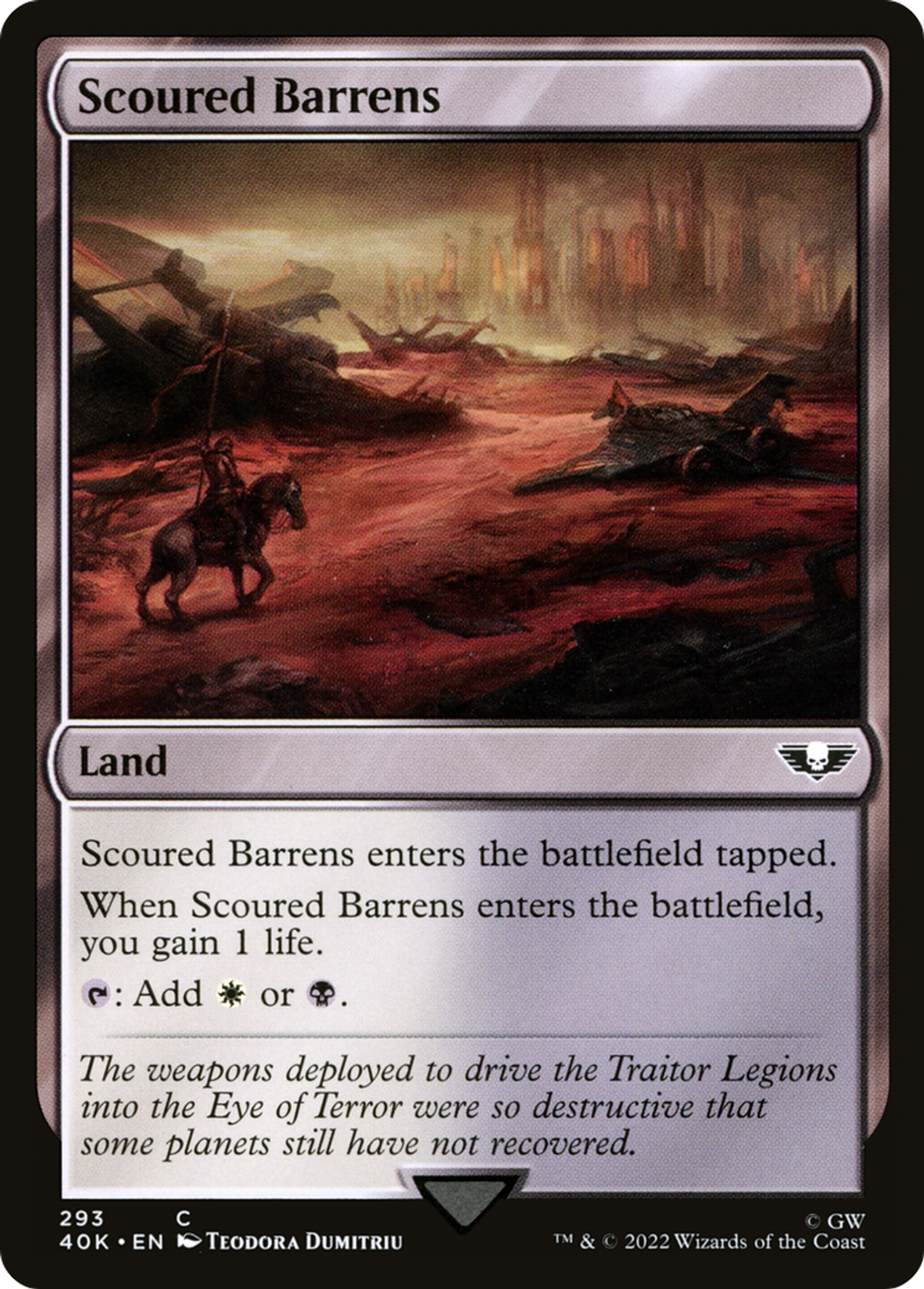 Landes érodées — Warhammer 40,000 Commander — Magic: The Gathering