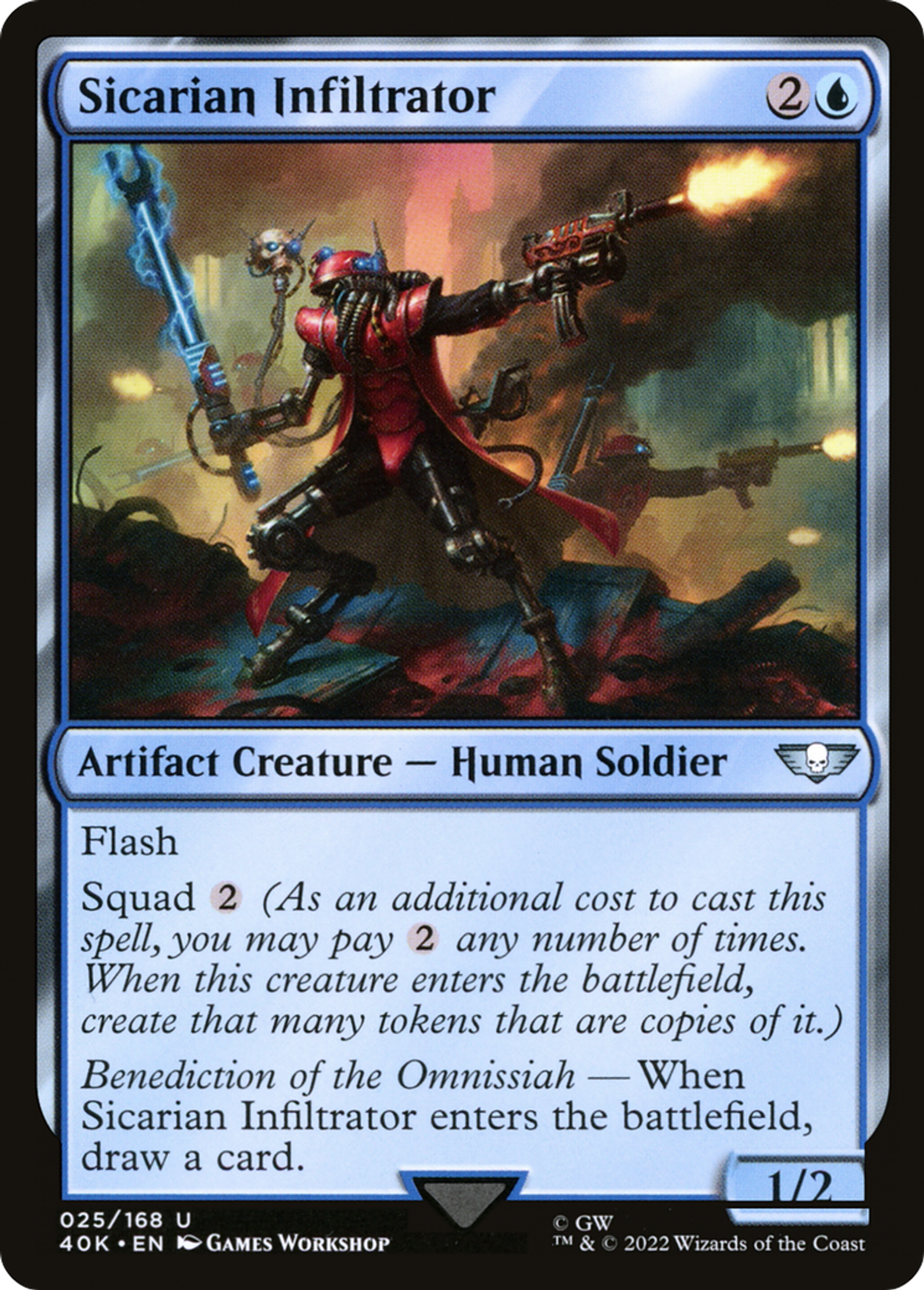 Sicarian Infiltrator — Warhammer 40,000 Commander — Magic: The Gathering